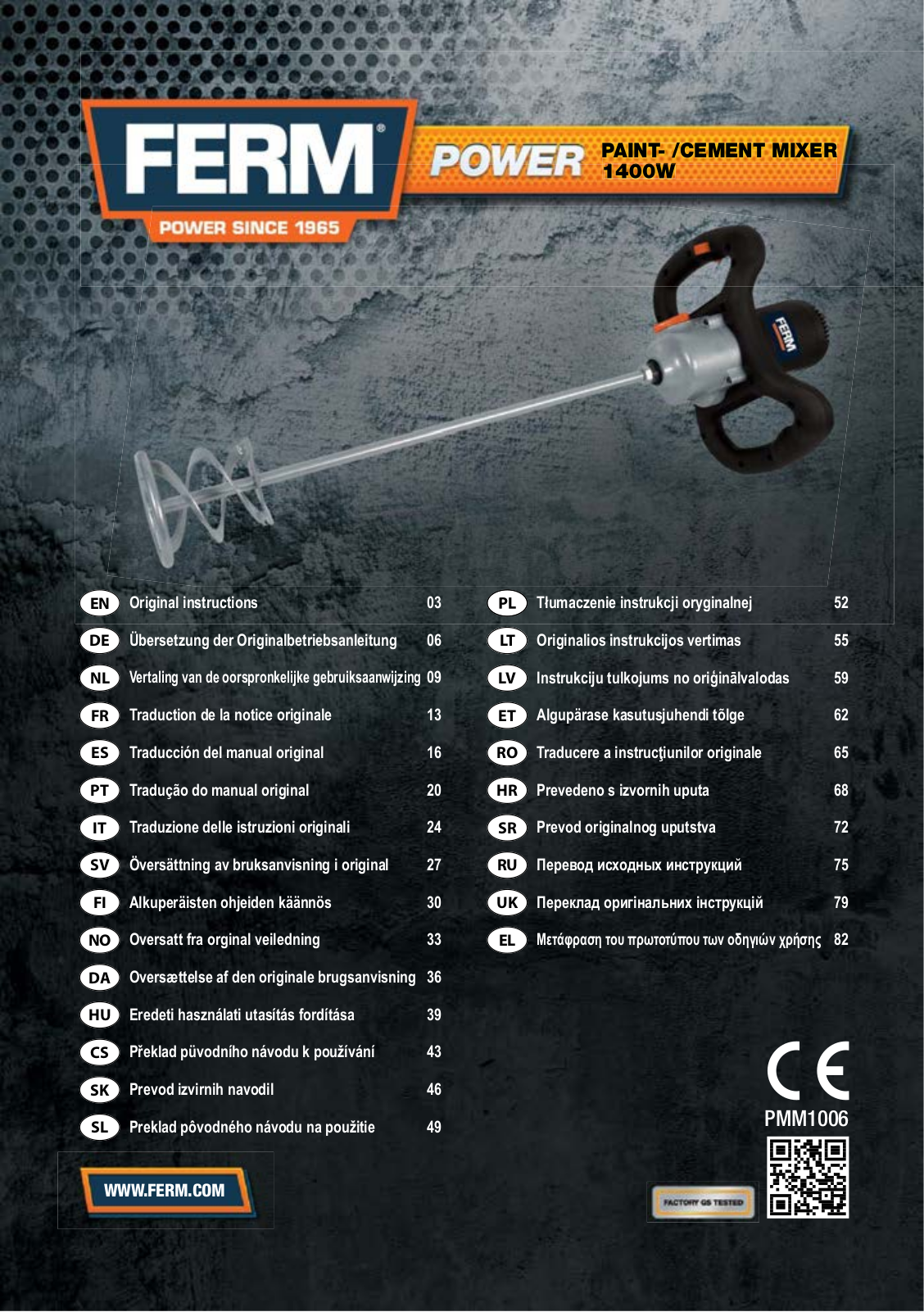 FERM PMM1006 User Manual