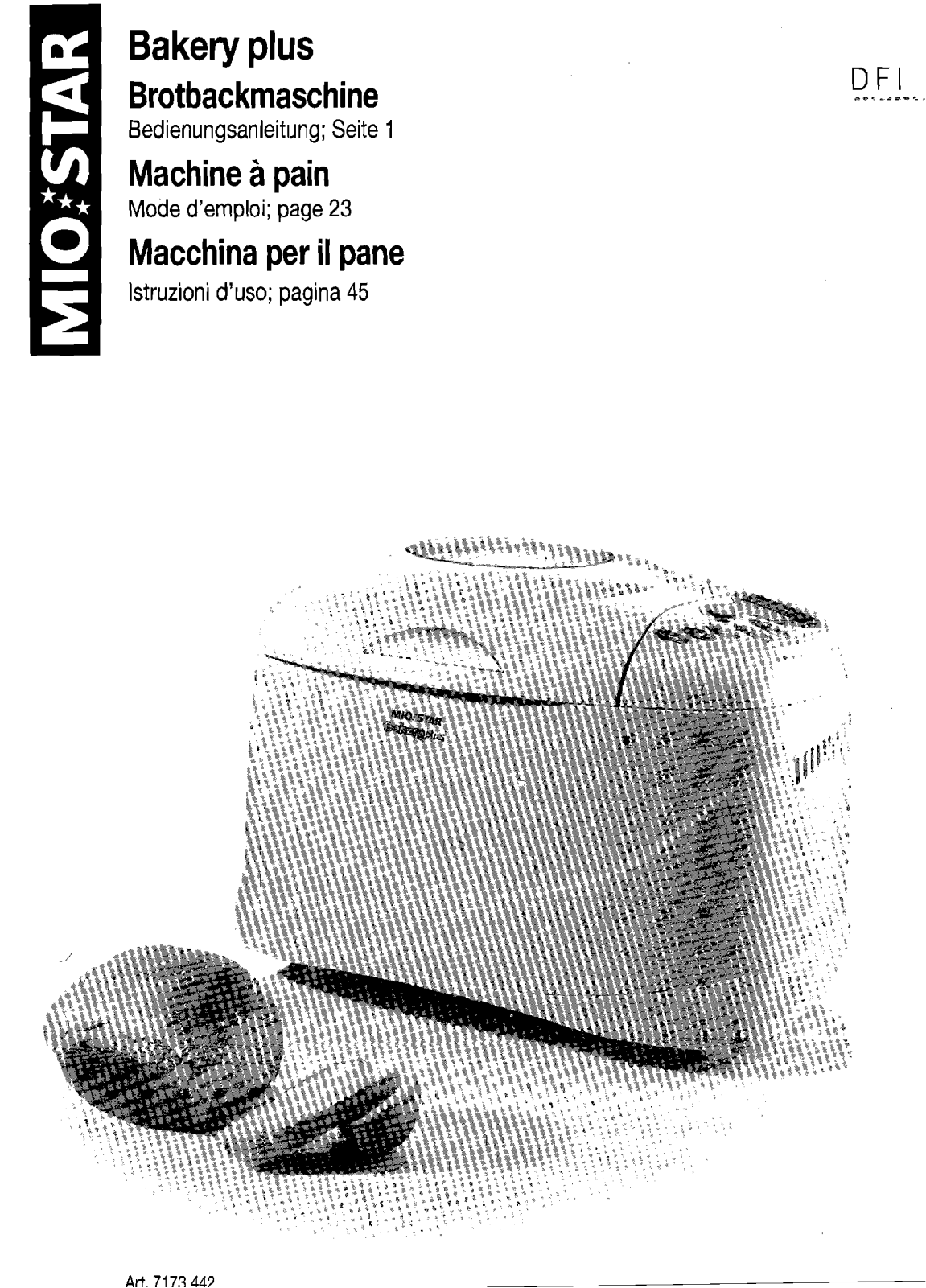 MIO STAR BAKERY PLUS User Manual - ManualMachine.com