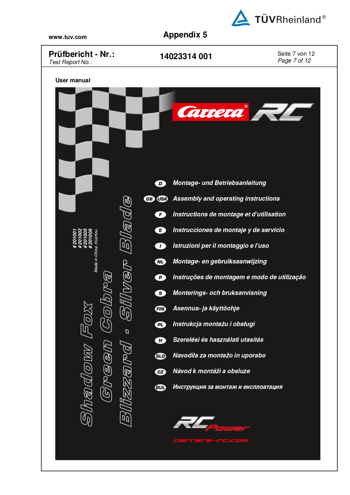 Stadlbauer Vertrieb Ges M B H 900001 User Manual