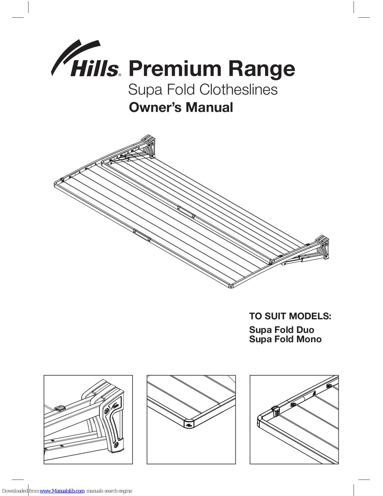 Hills Supa Fold Duo, Supa Fold Mono Owner's Manual