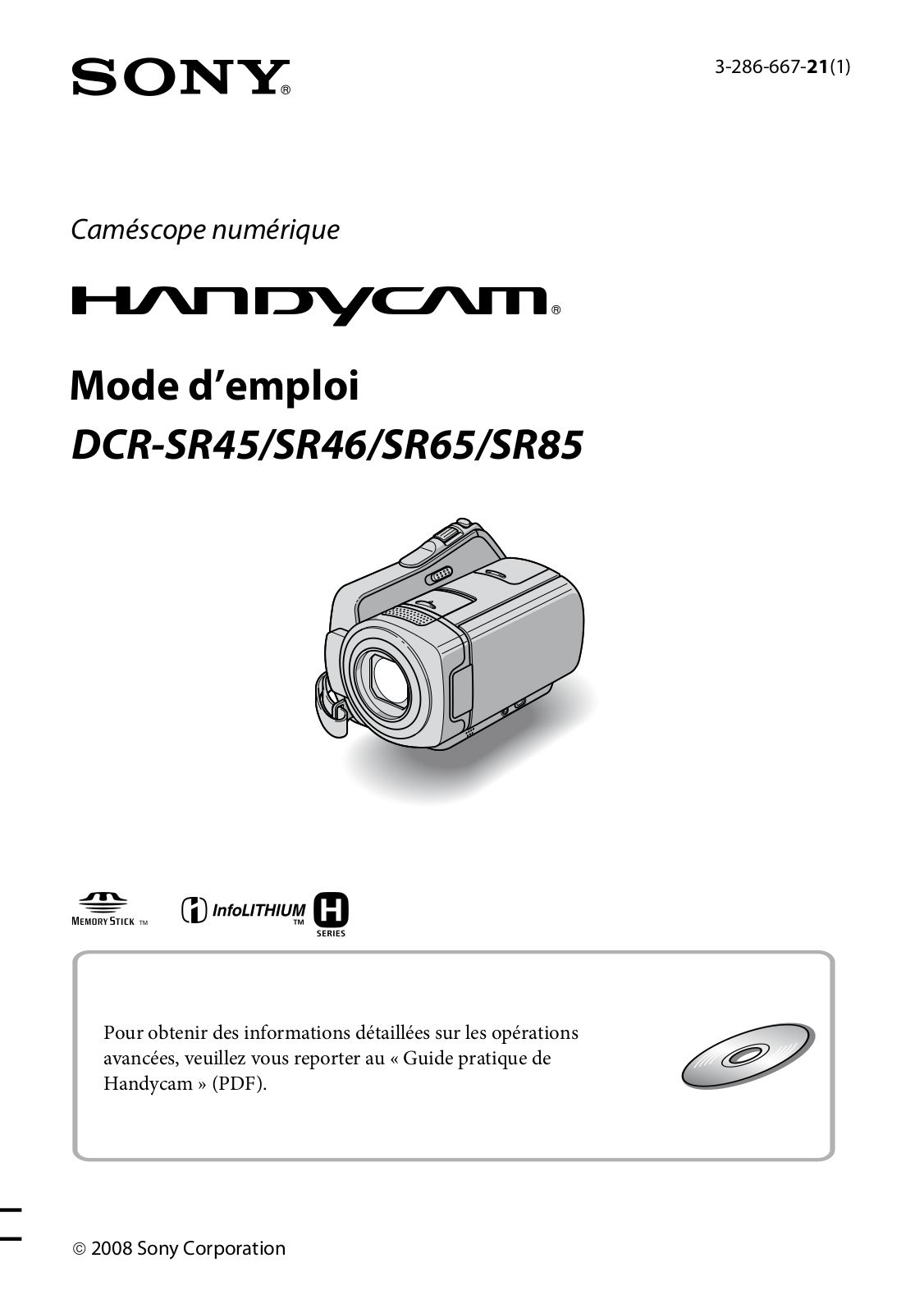 Sony DCR-SR85 User Manual