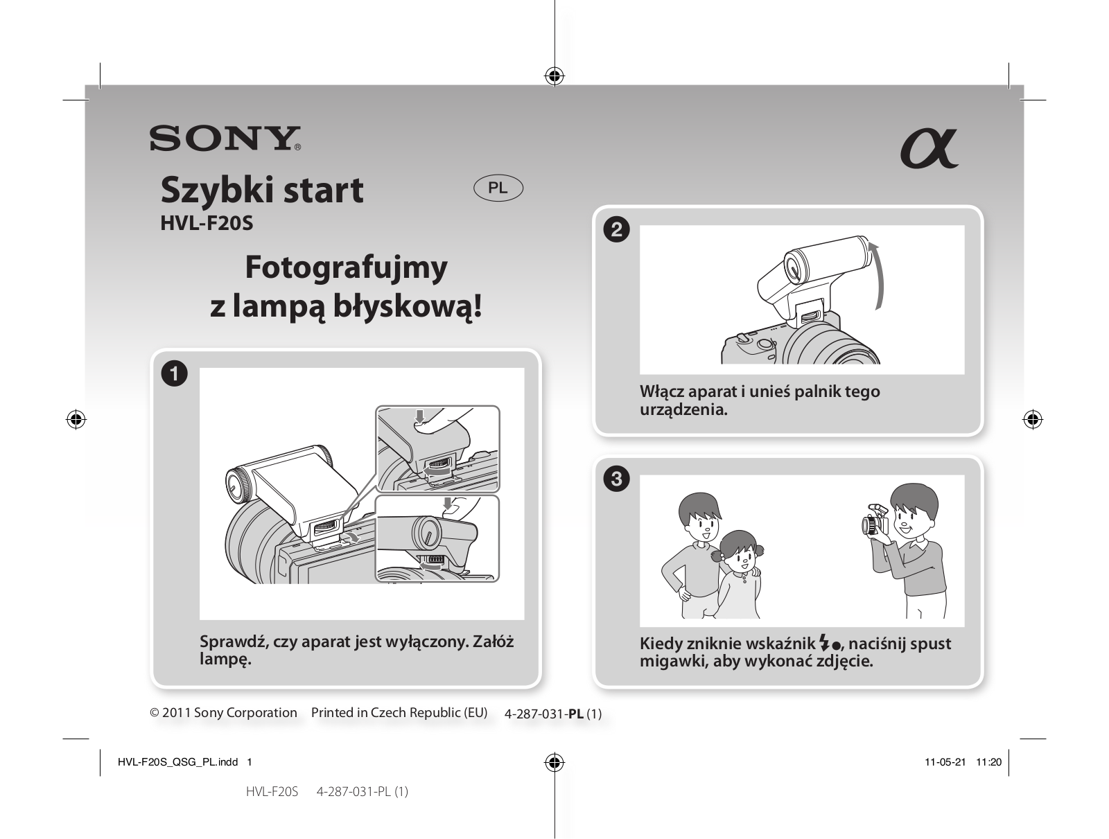 Sony HVL-F20S User Manual