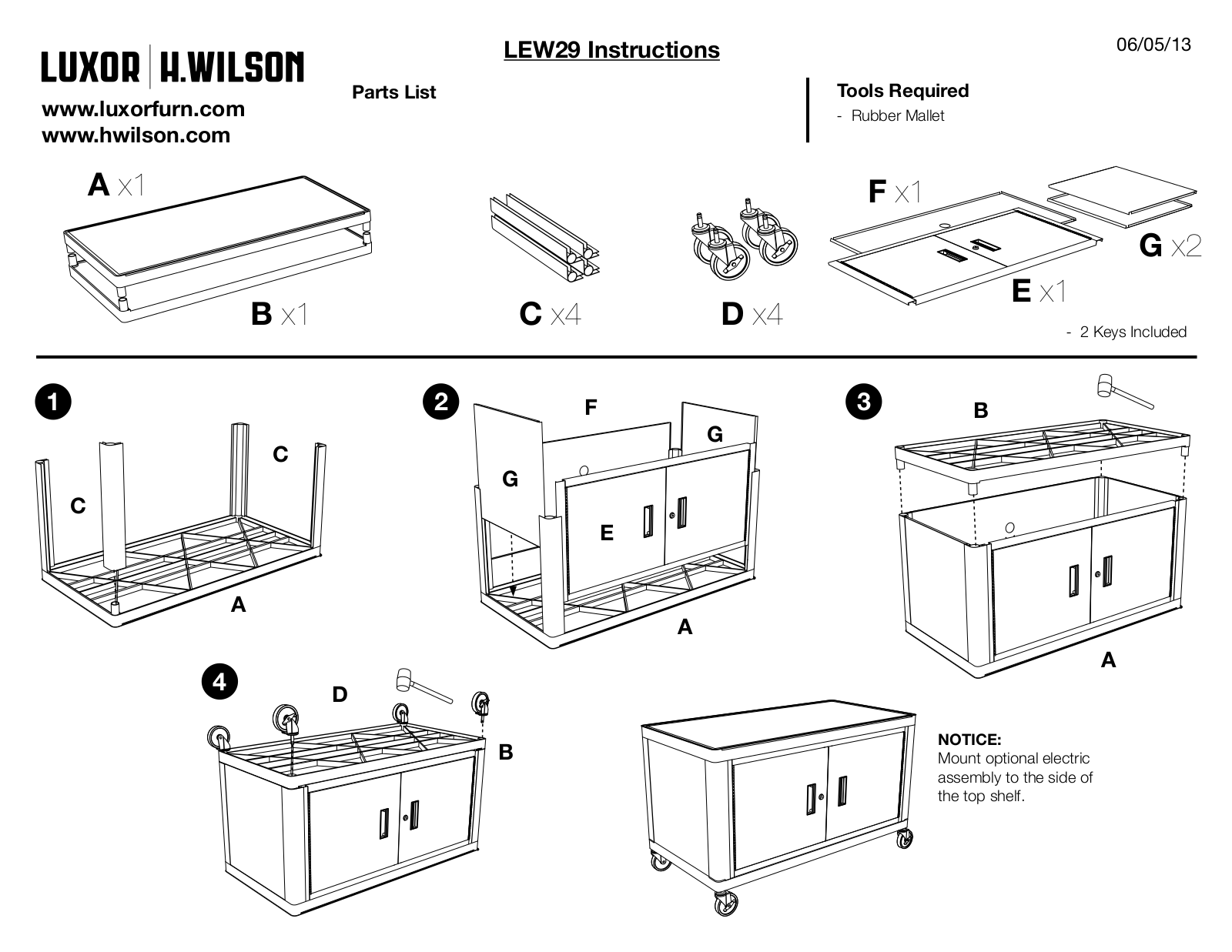 Luxor|H.Wilson LEW29 User Manual