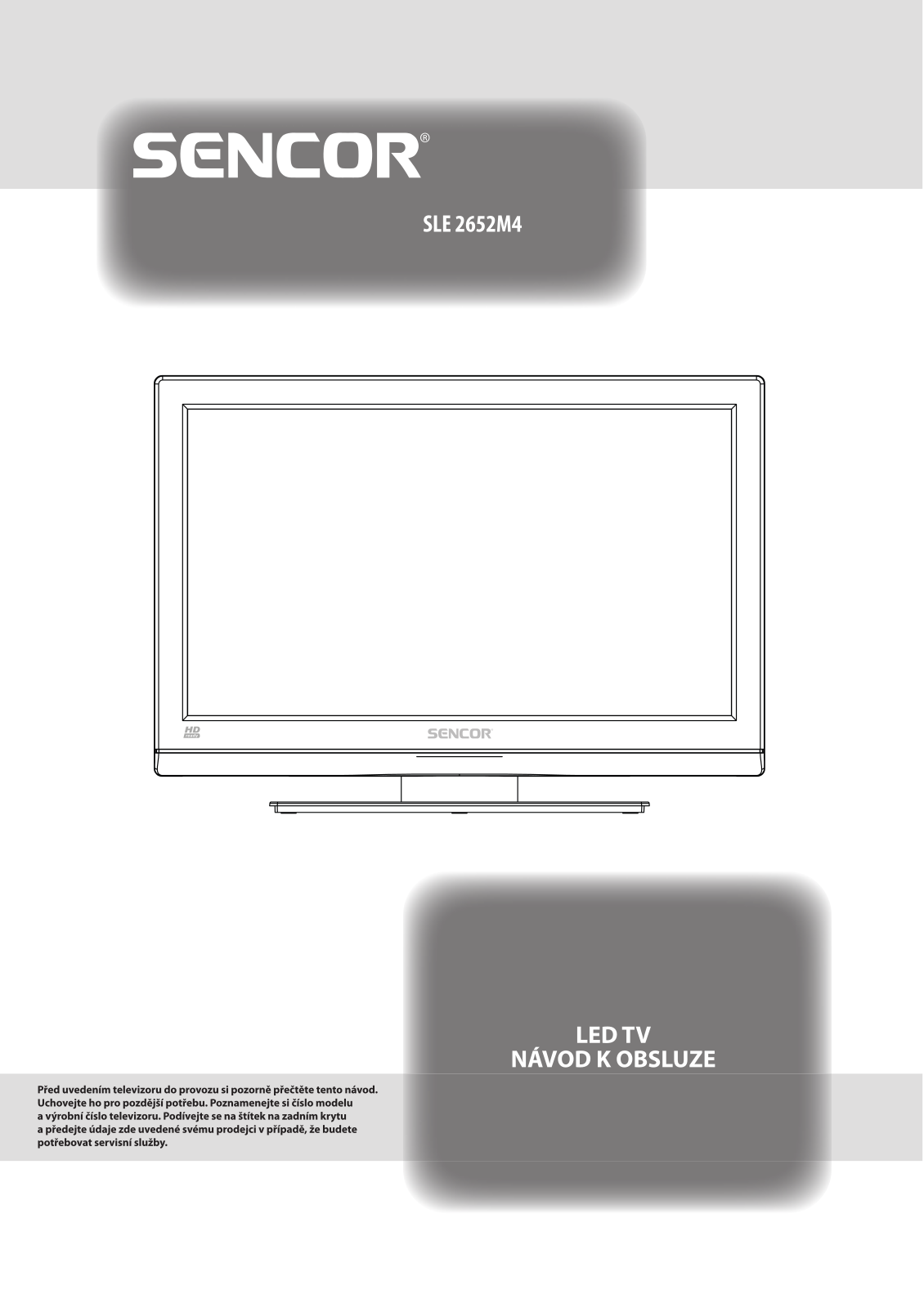 Sencor SLE 2652M4 User Manual