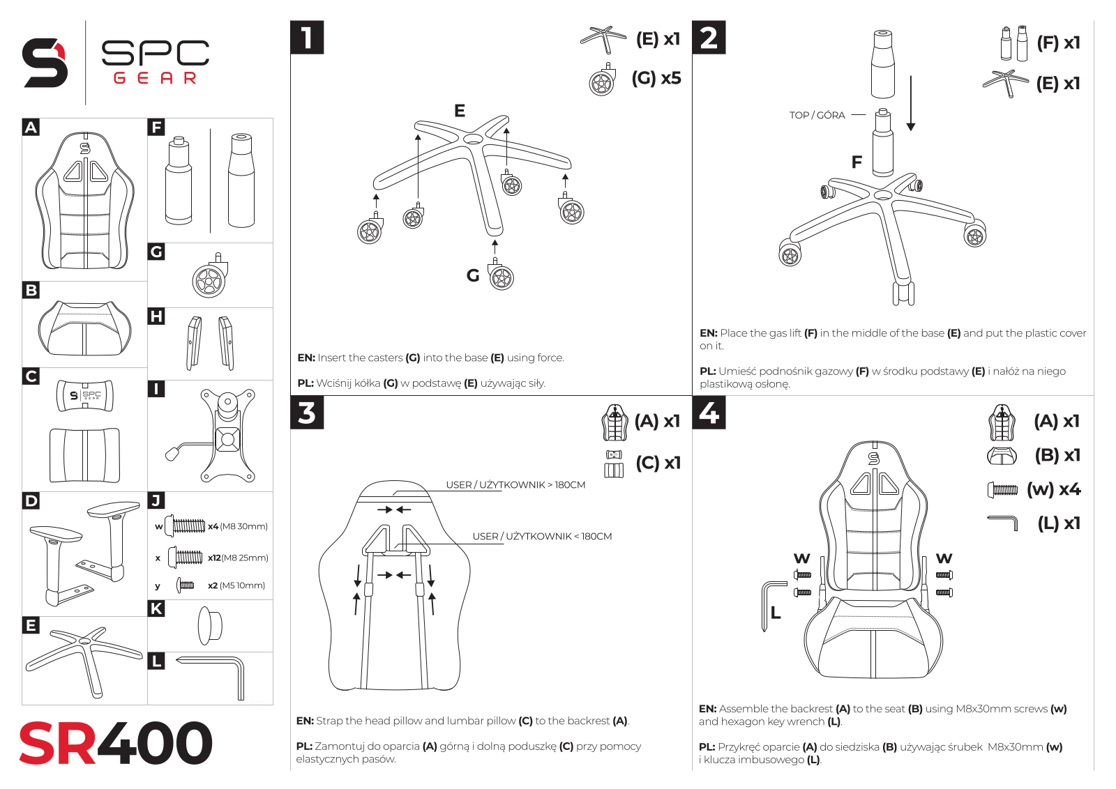 SPC GEAR SR400F, SR400 User guide - ManualMachine.com