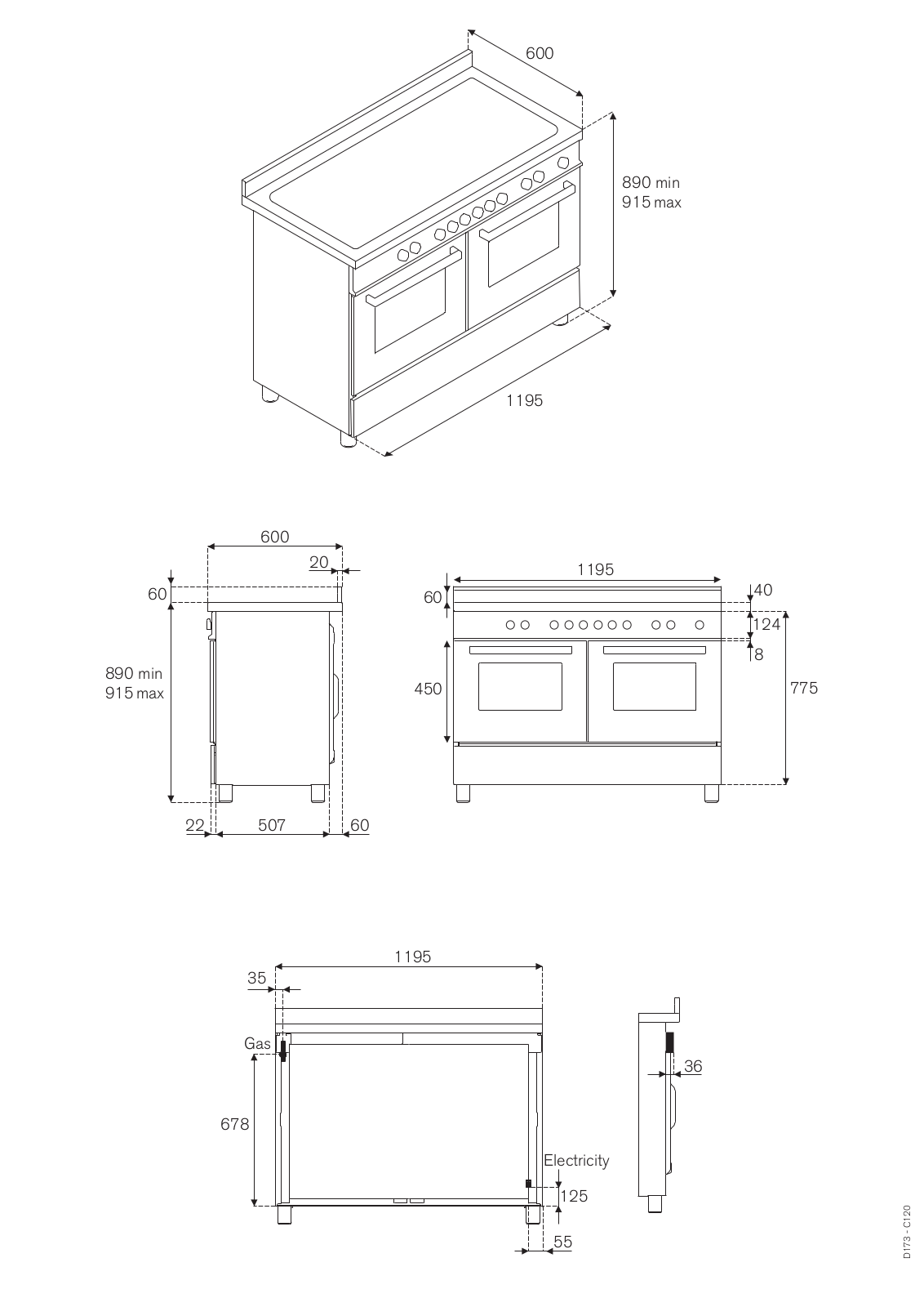 Bertazzoni MAS120 6G MFE D CR T, MAS120 6G MFE D NE T, MAS120 6G MFE D VI T, MAS120 6G MFE D XT User Manual