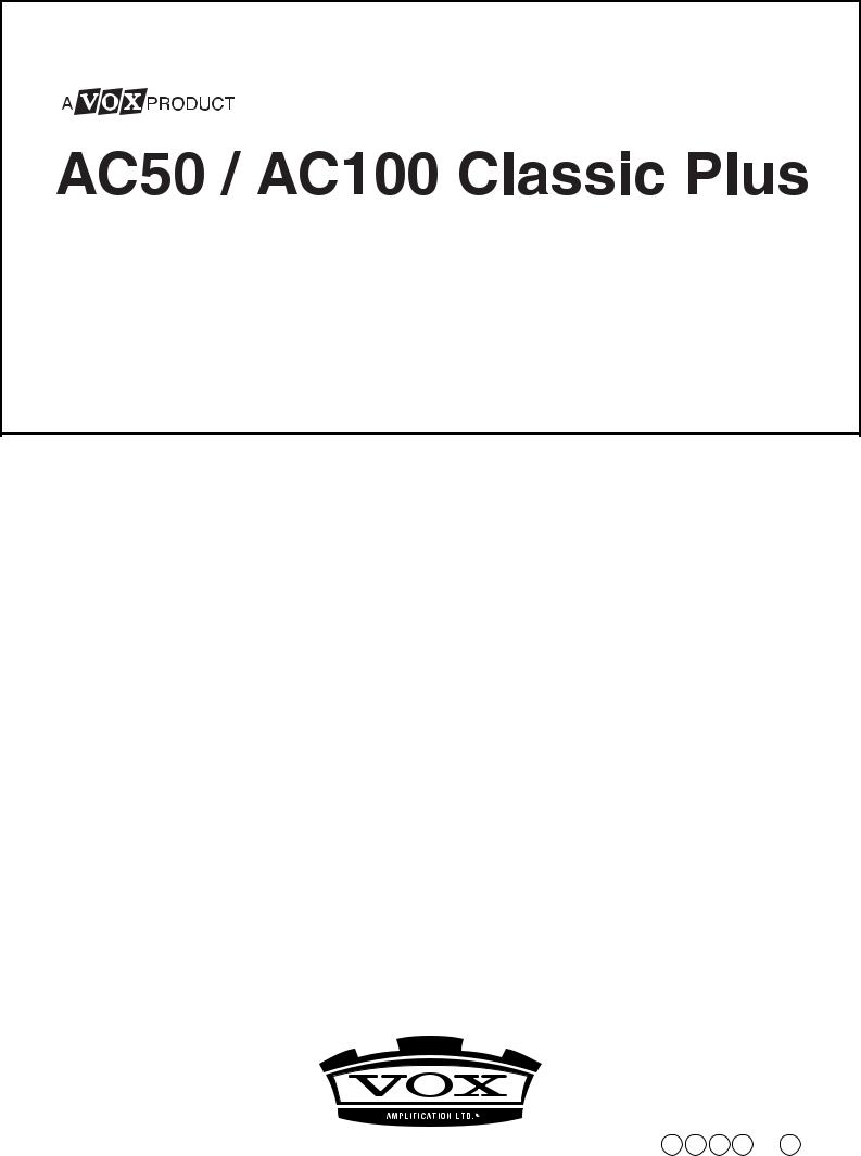 Vox AC50CP2, AC100CPH, AC50CPH User Manual
