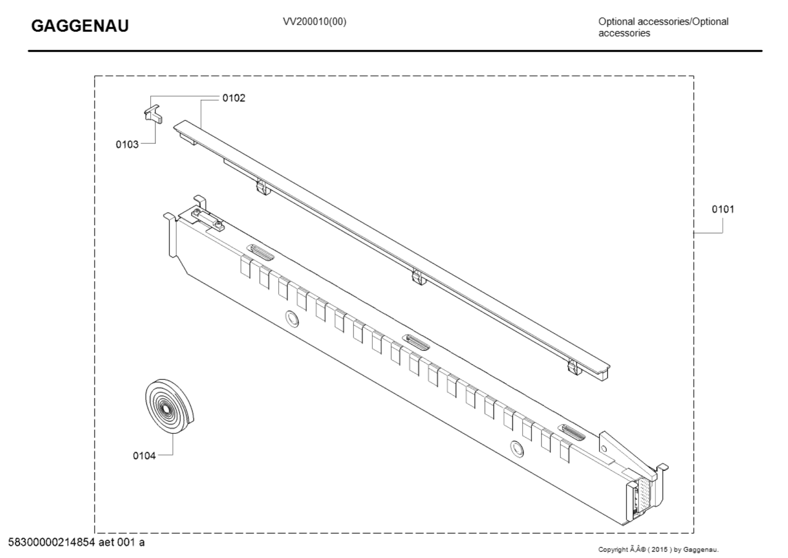 Gaggenau VV200010 Diagram