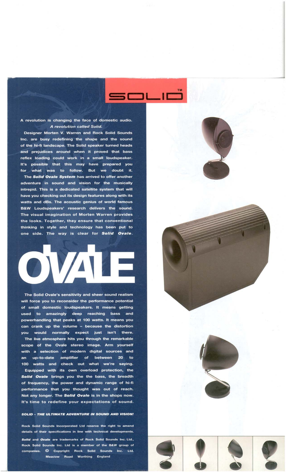 Bowers and Wilkins Ovale Brochure