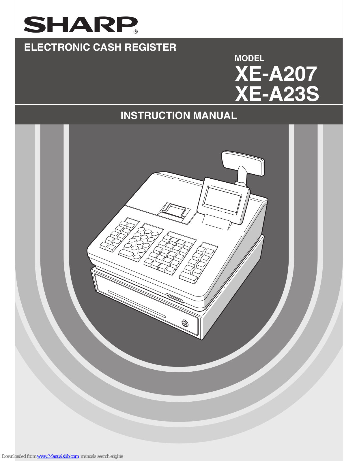 Sharp XE-A207, XE-A23S Instruction Manual
