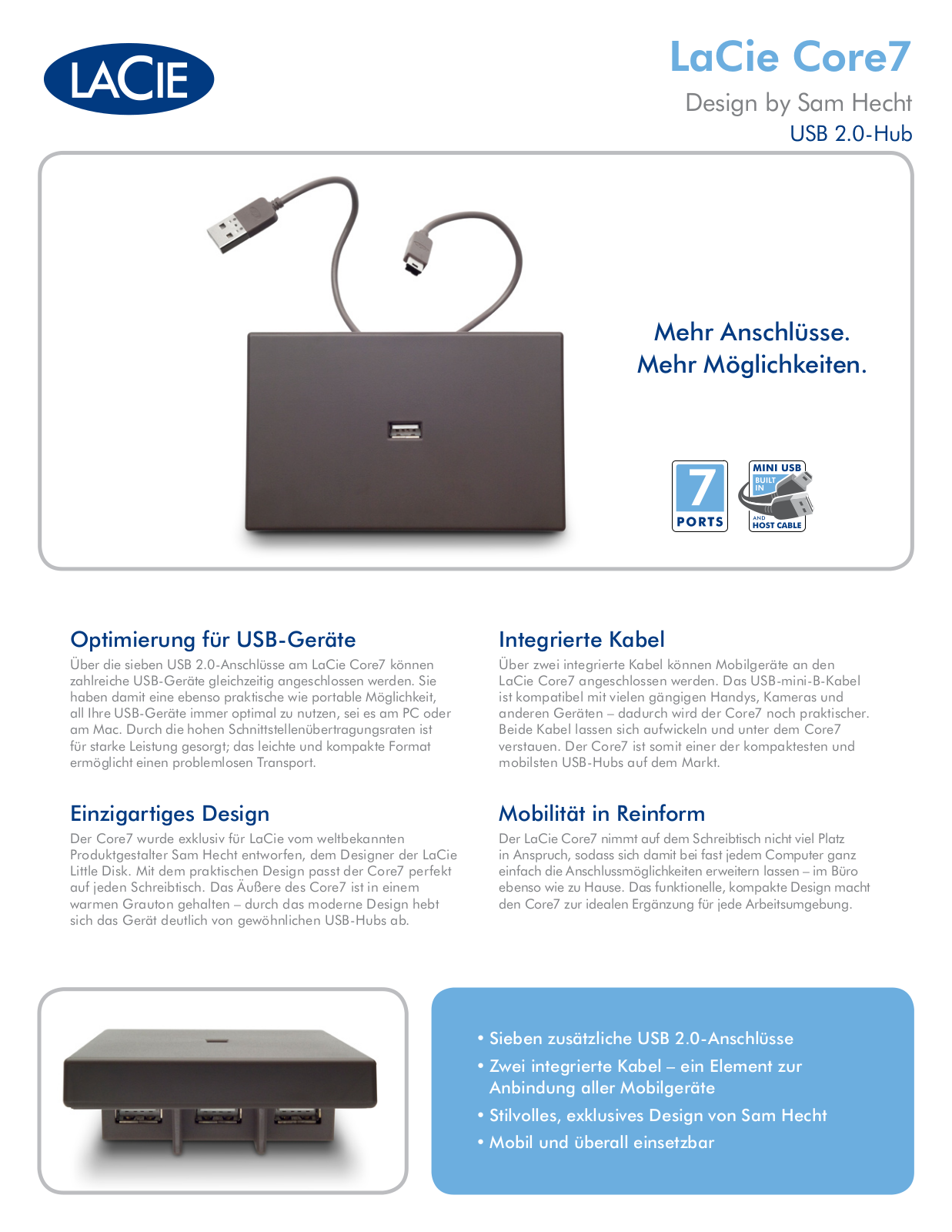 Lacie CORE7 DATASHEET