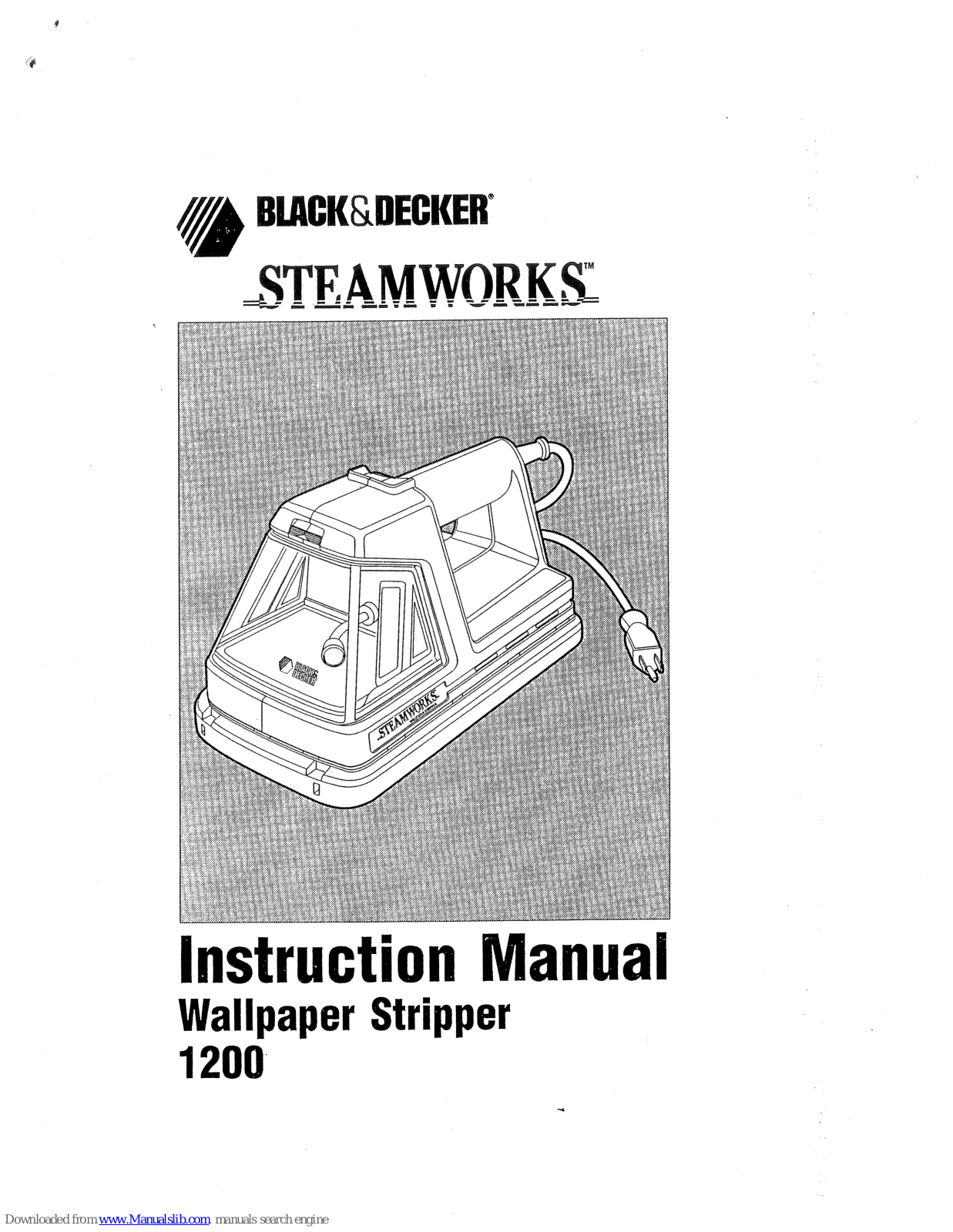 Black & Decker 1200 Instruction Manual