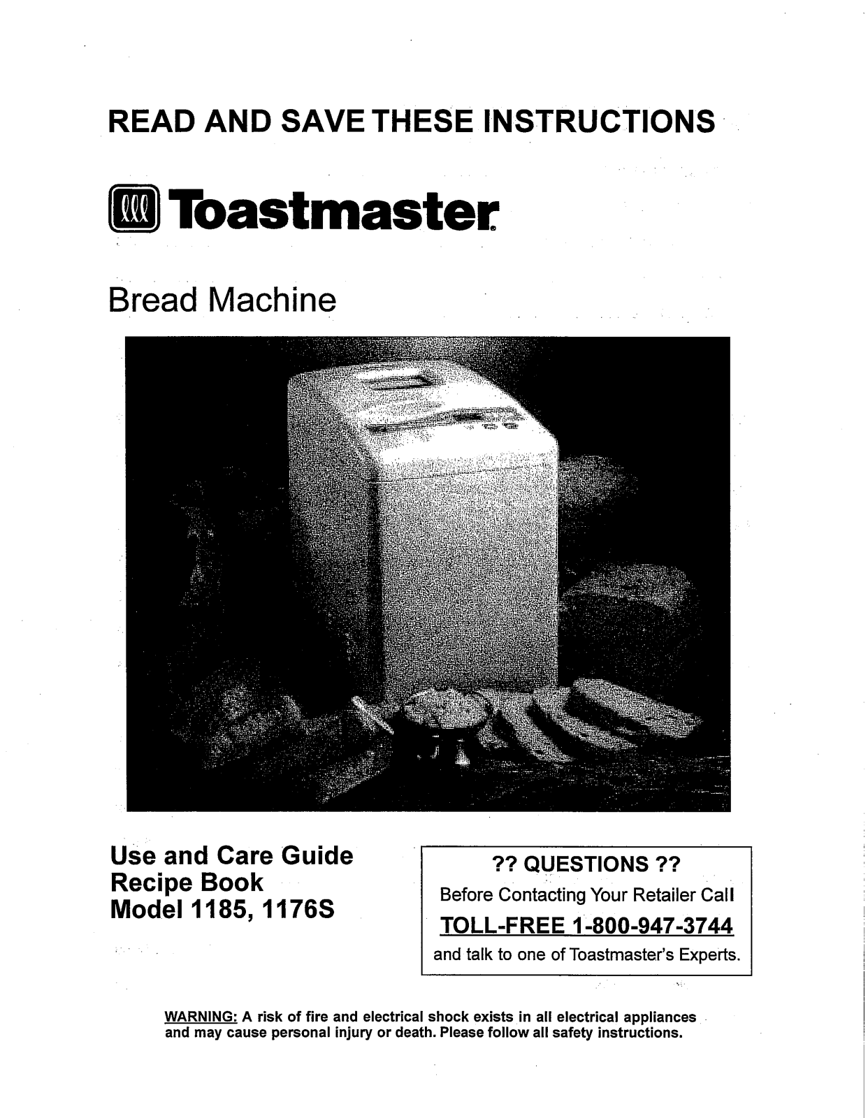 Toastmaster 1185 User Manual