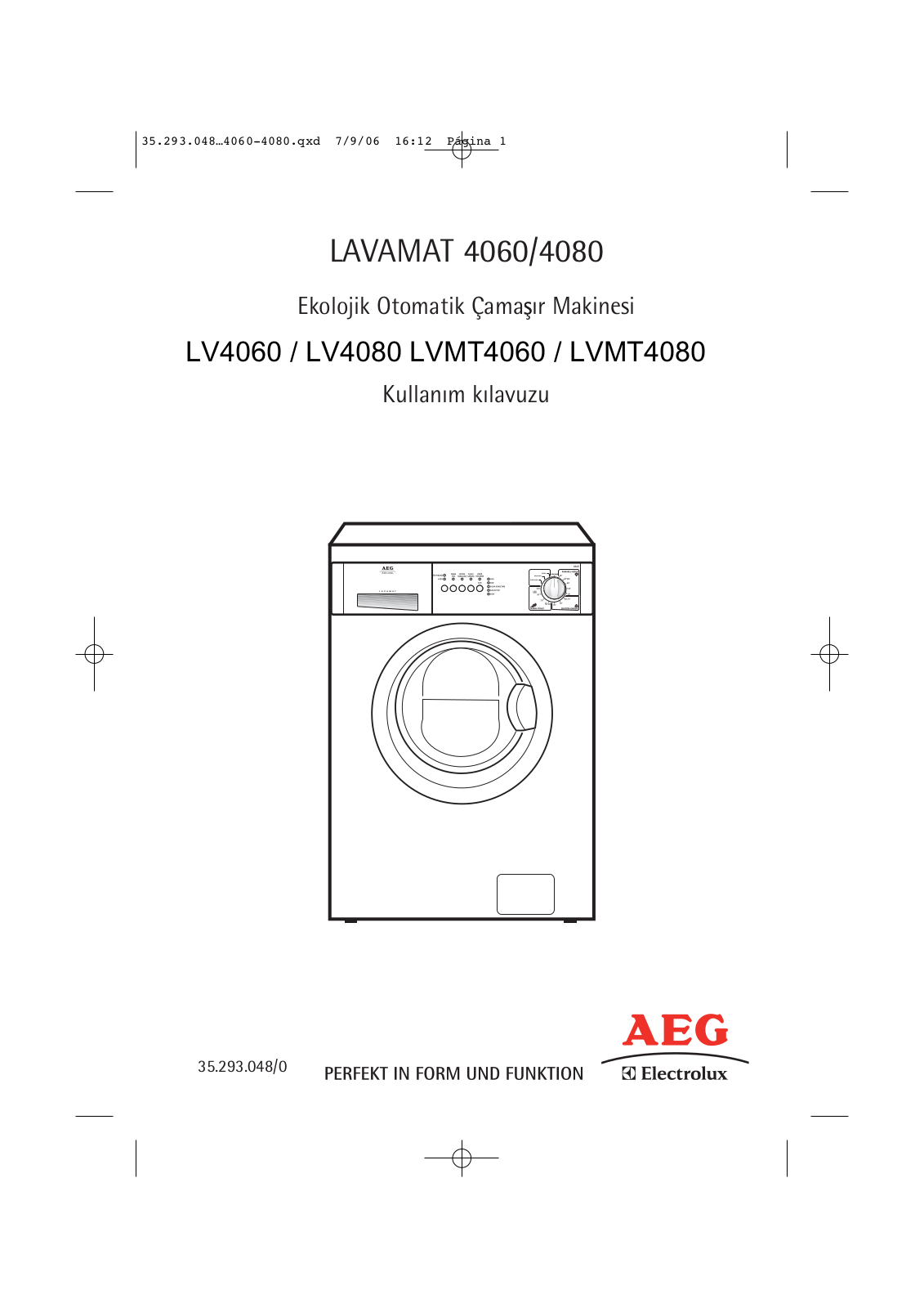 AEG LAVAMAT 4060, LAVAMAT 4080 User Manual