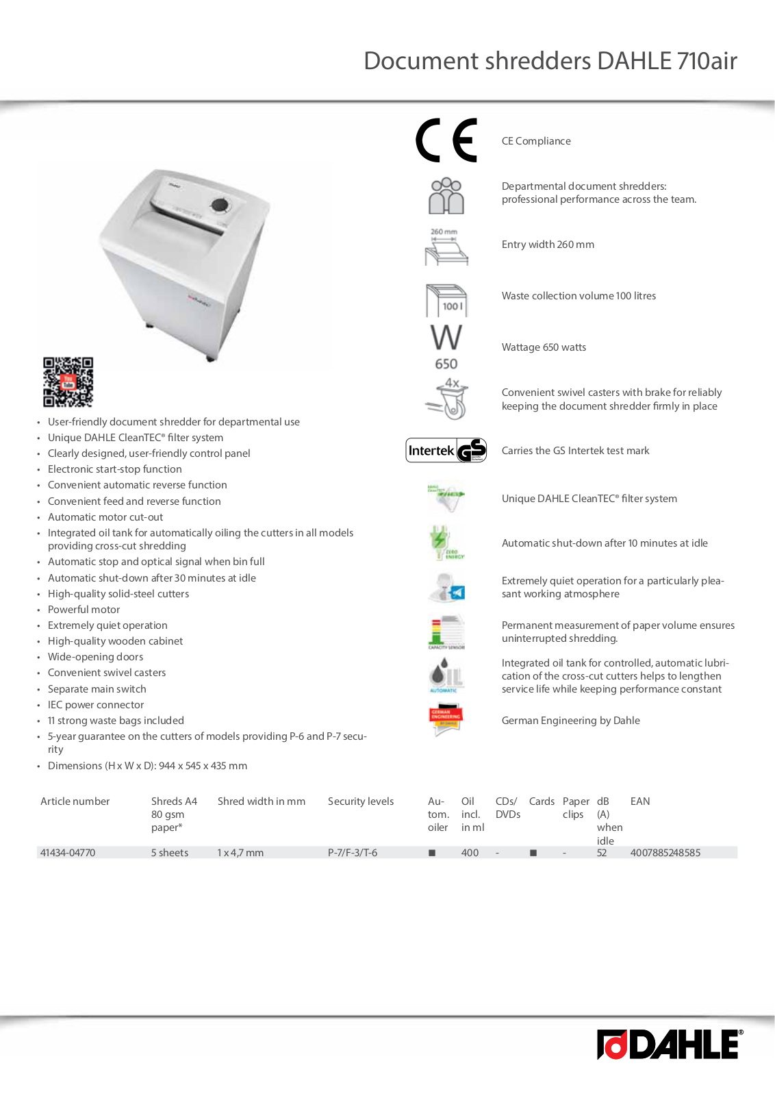 Dahle 710air User Manual