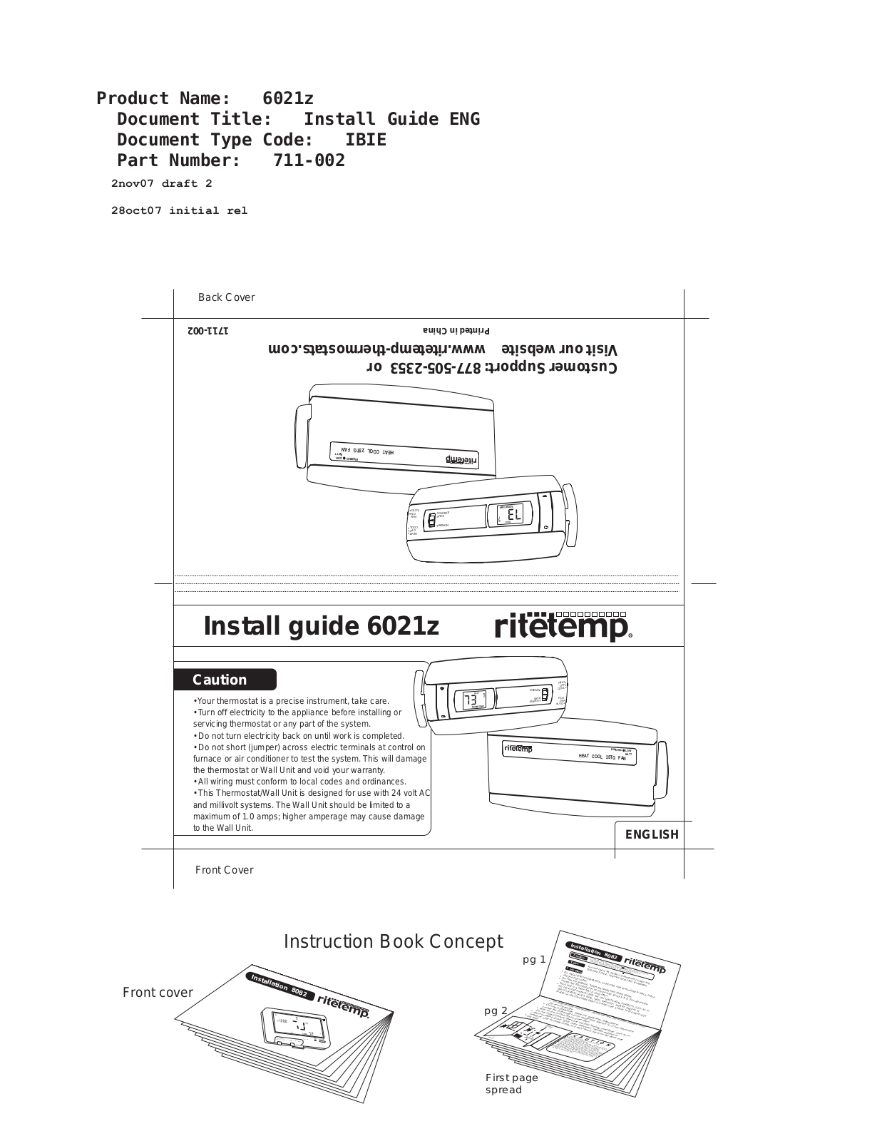 Radio Thermostat of America 6021R User Manual