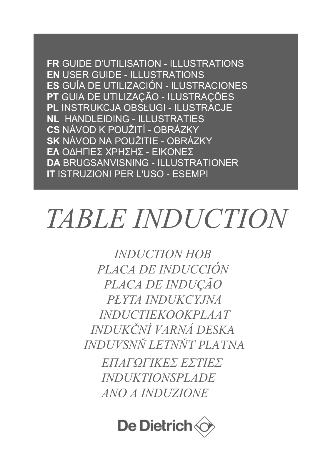 De Dietrich DPI7469XS User Manual