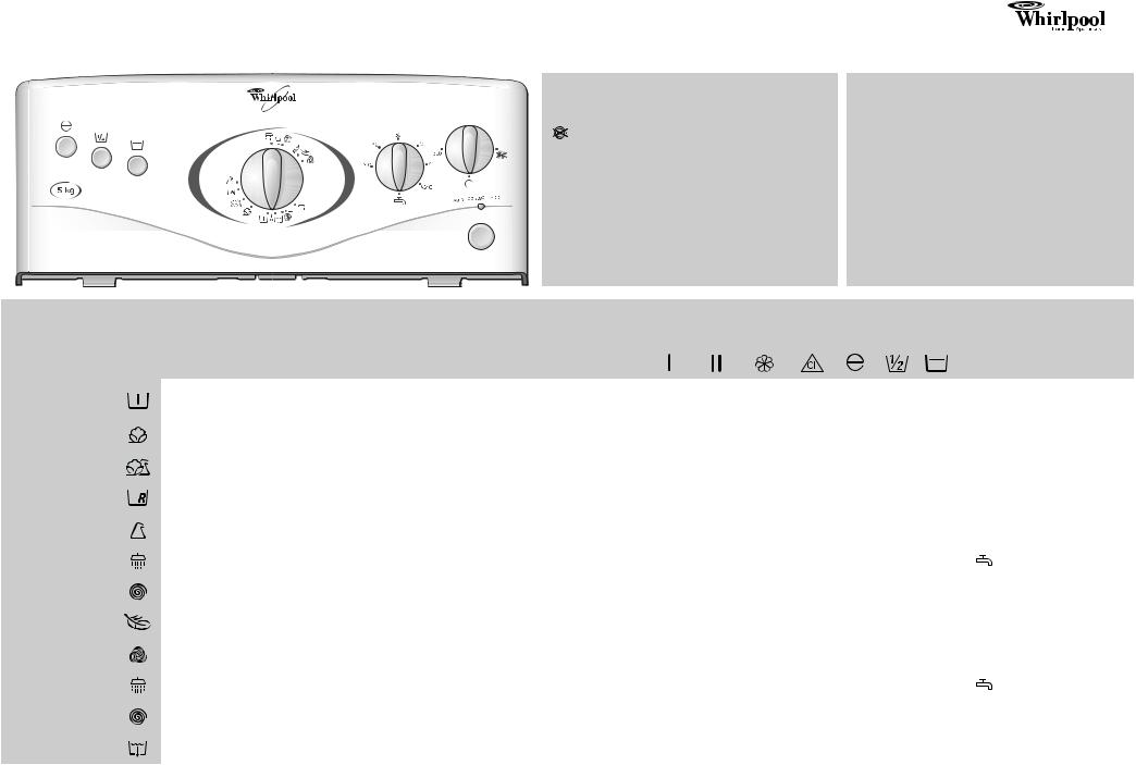 Whirlpool AWT 2258/2 INSTRUCTION FOR USE