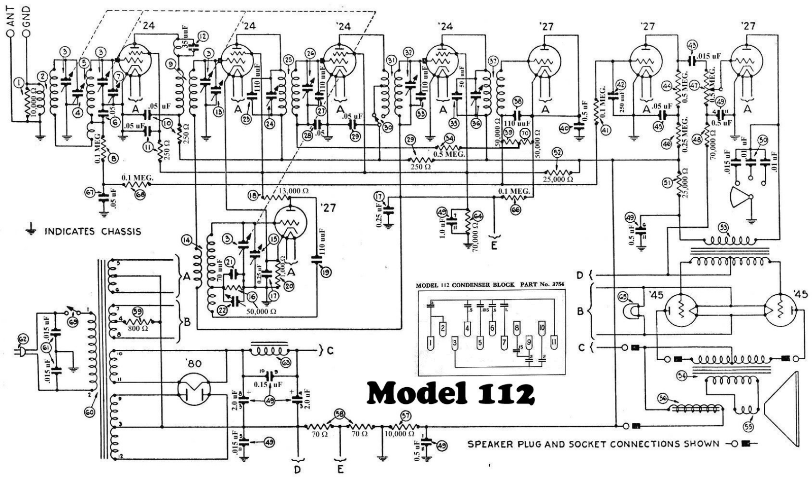 Philco 112a schematic