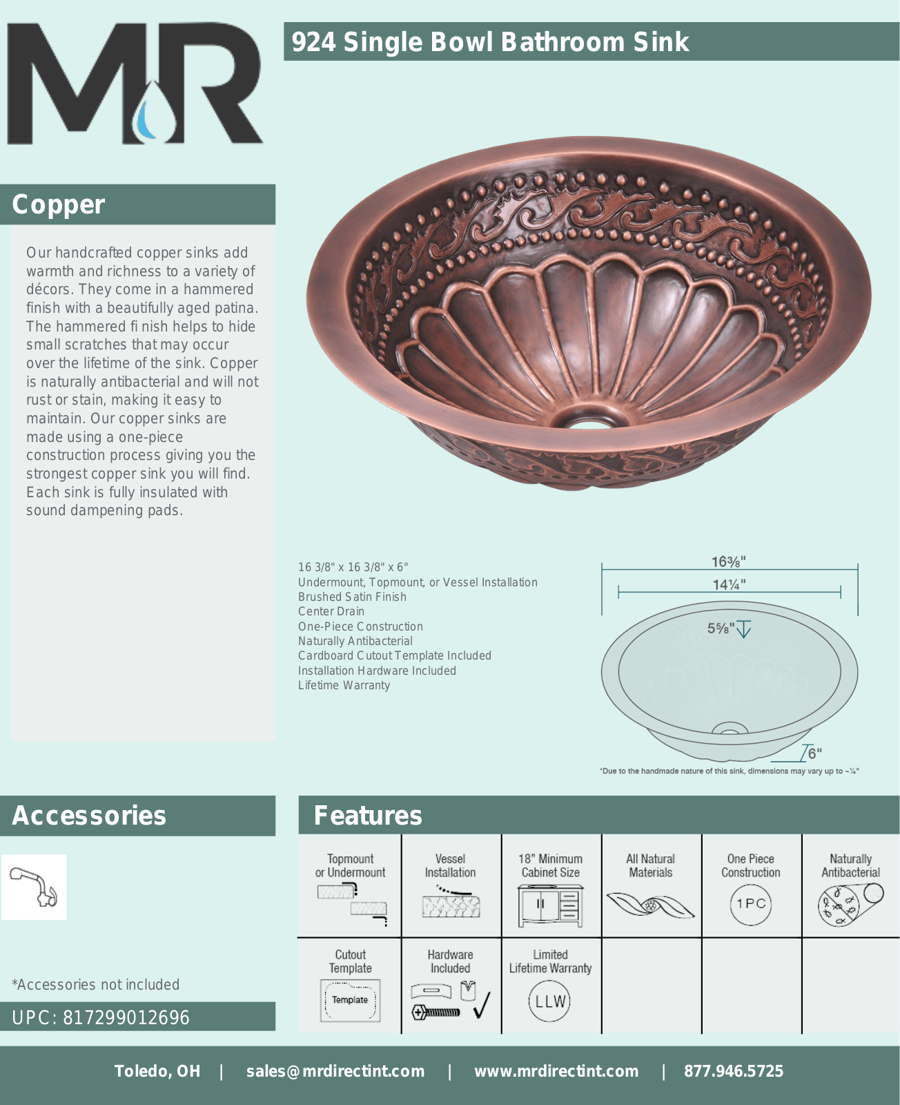 MR Direct MRDR1080, MRDR1126 Specifications - ManualMachine.com