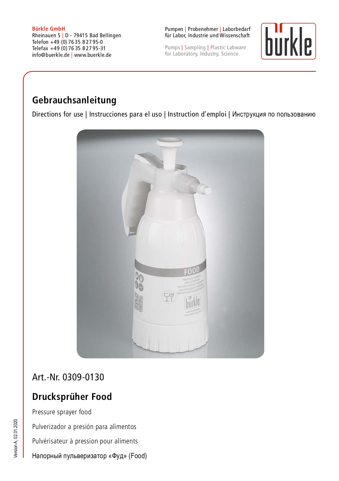 Burkle Food User guide - ManualMachine.com