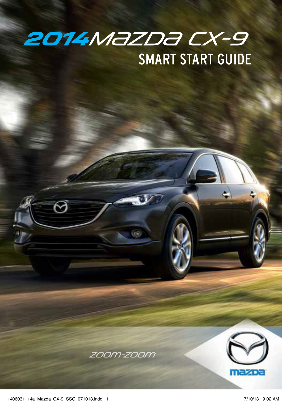 Mazda CX-9 2014 Quick Start Guide