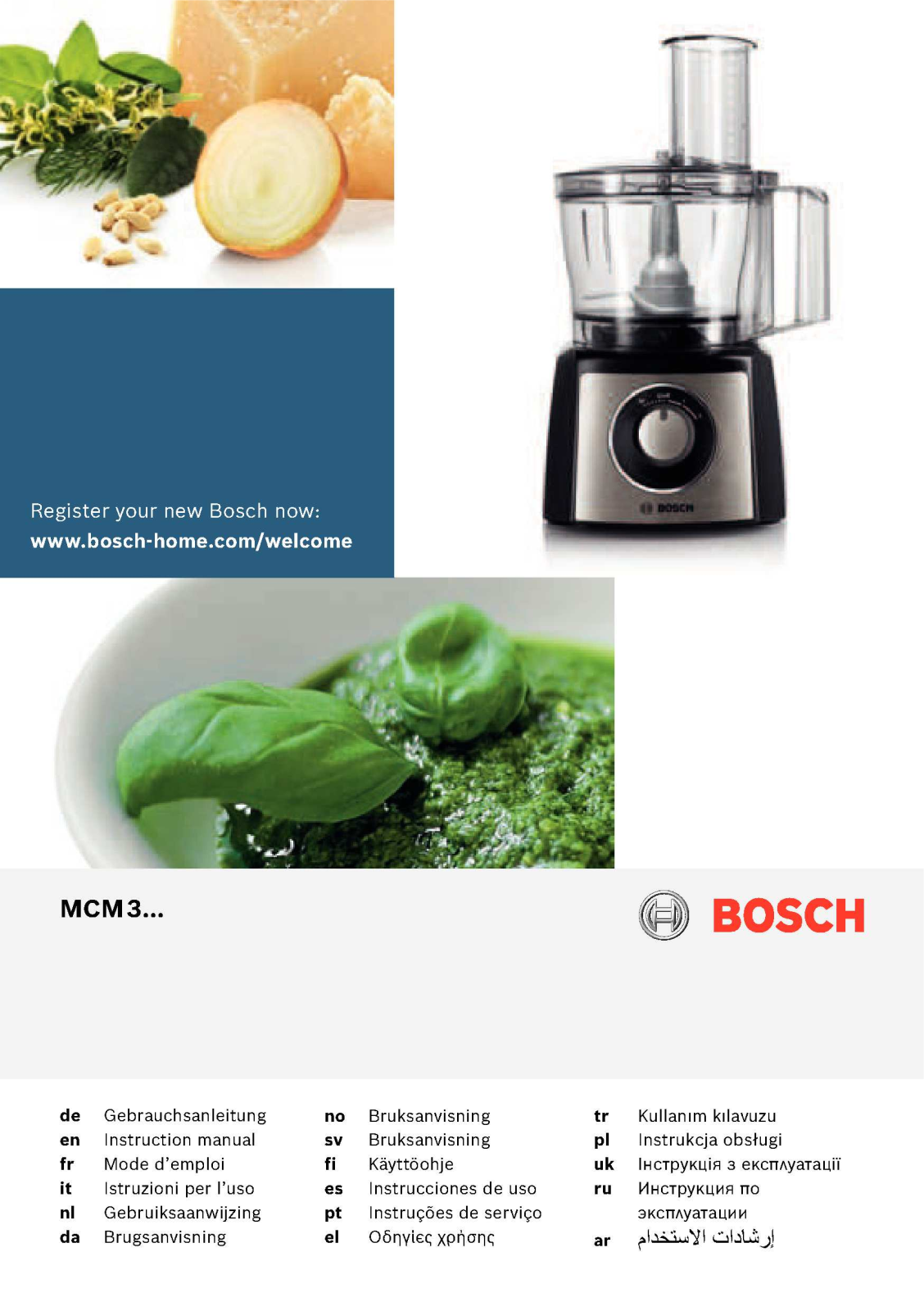 BOSCH MCM 3110 User Manual