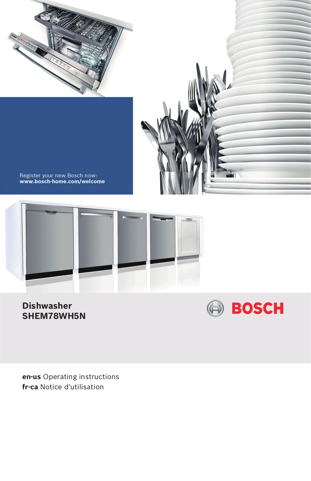 Bosch SHEM78WH5N/32 Owner’s Manual