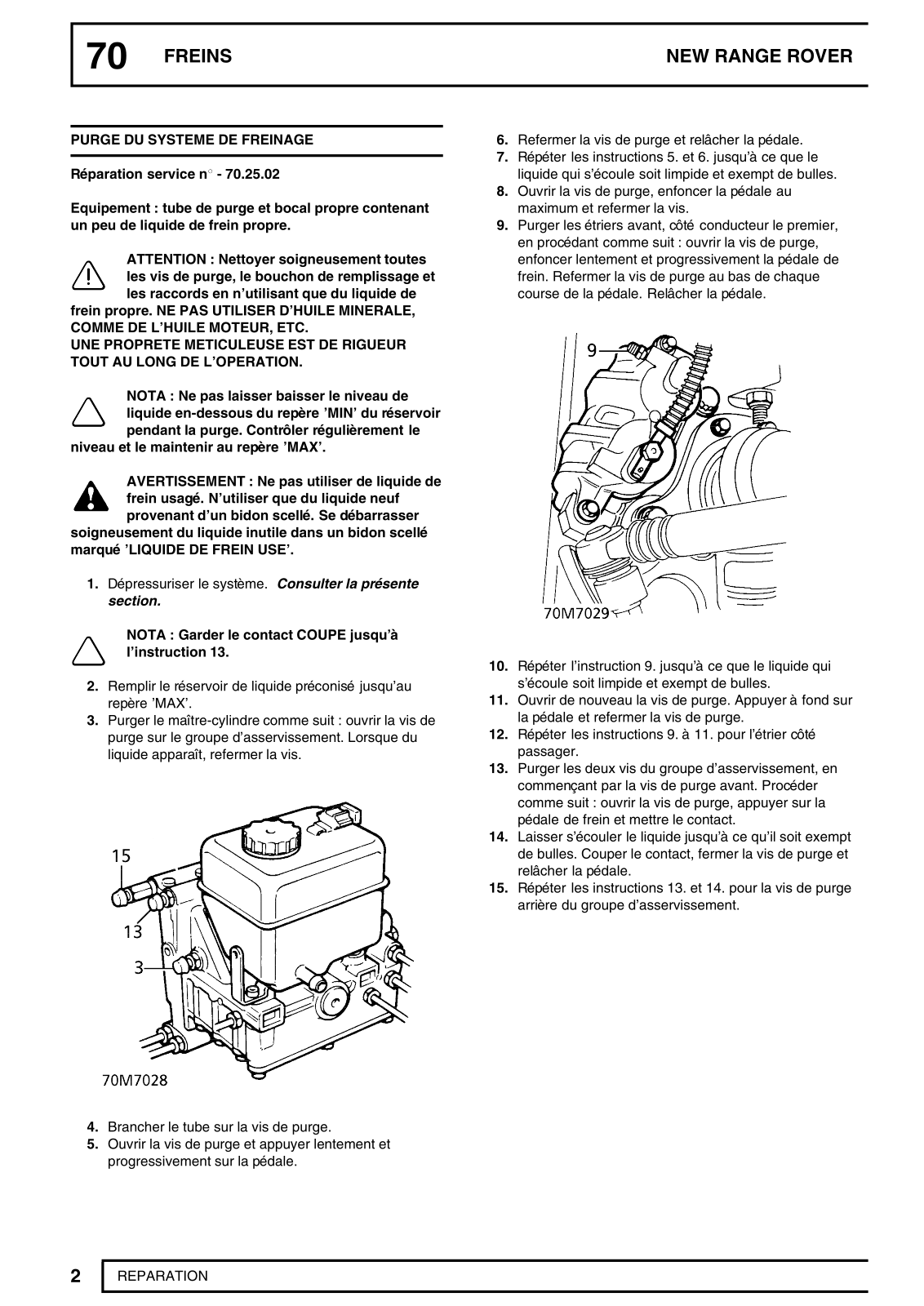 LAND ROVER Range Rover P38 User Manual