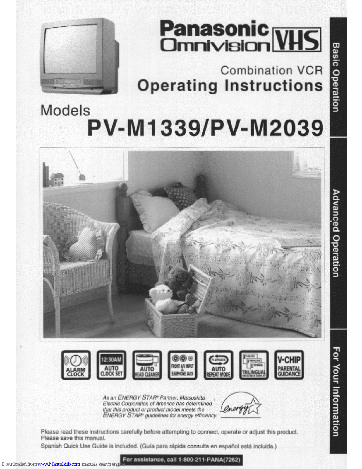 Panasonic OmniVision PV-M1339, OmniVision PV-M2039 User Manual