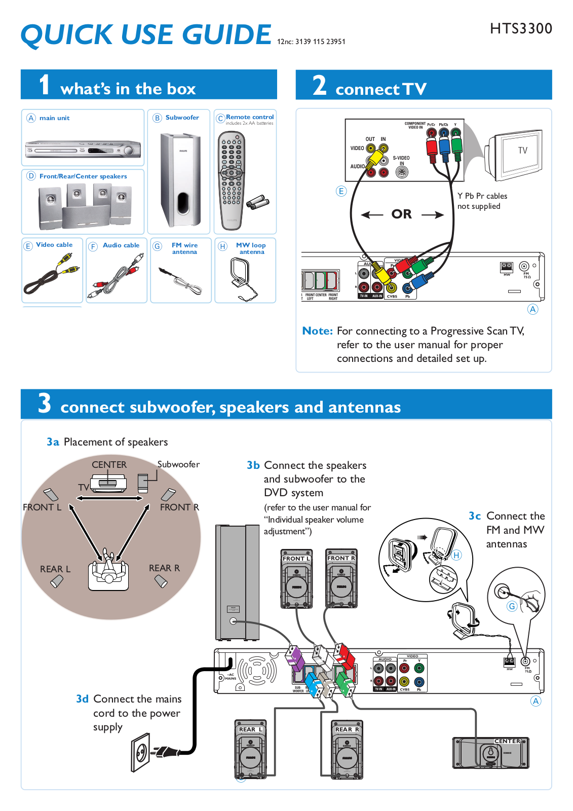 Philips HTS3300 User Manual