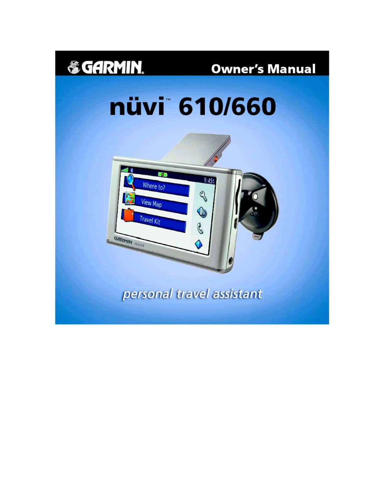 Garmin NUVI 610, NUVI 660 User Manual