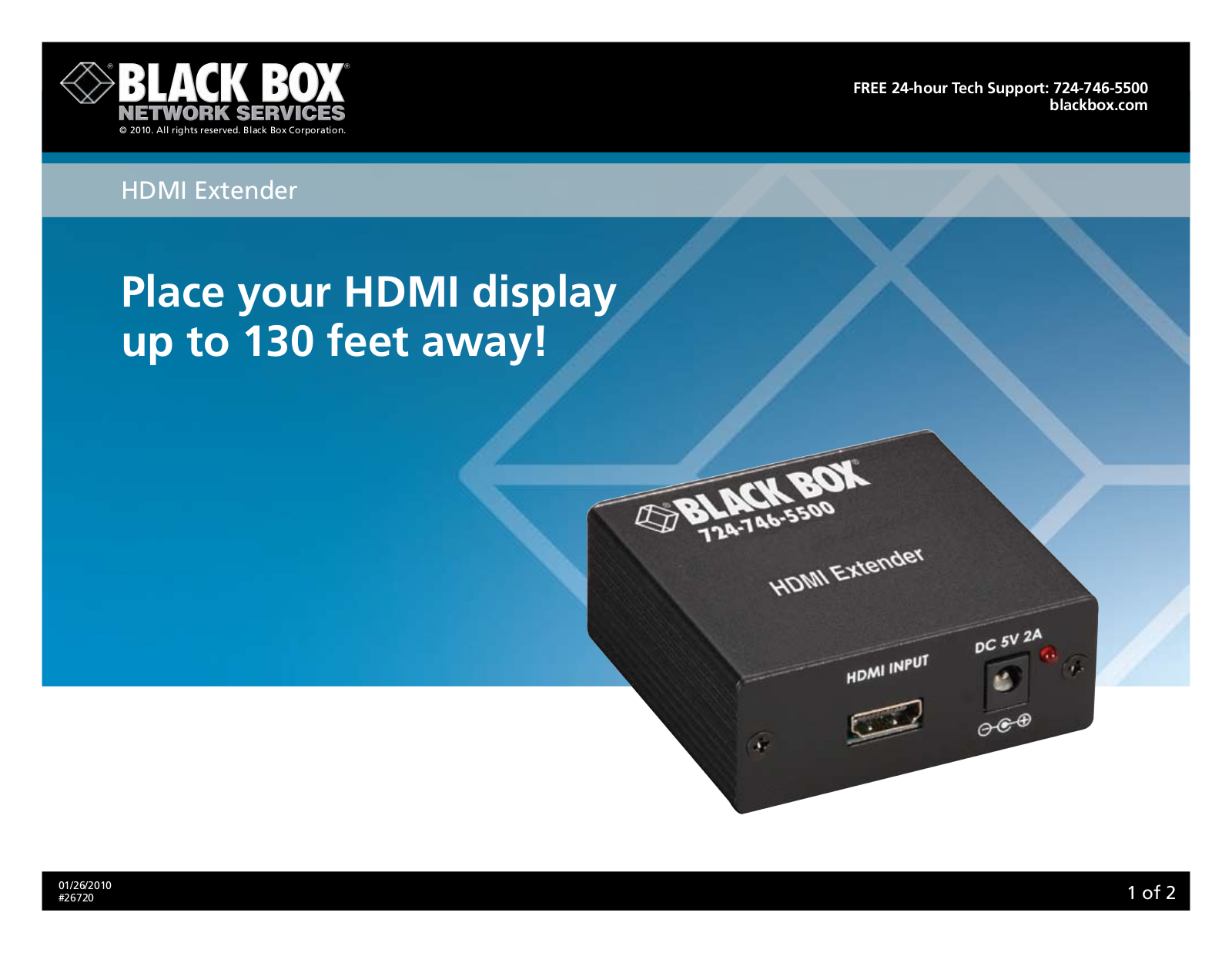 Black Box 26720 User Manual