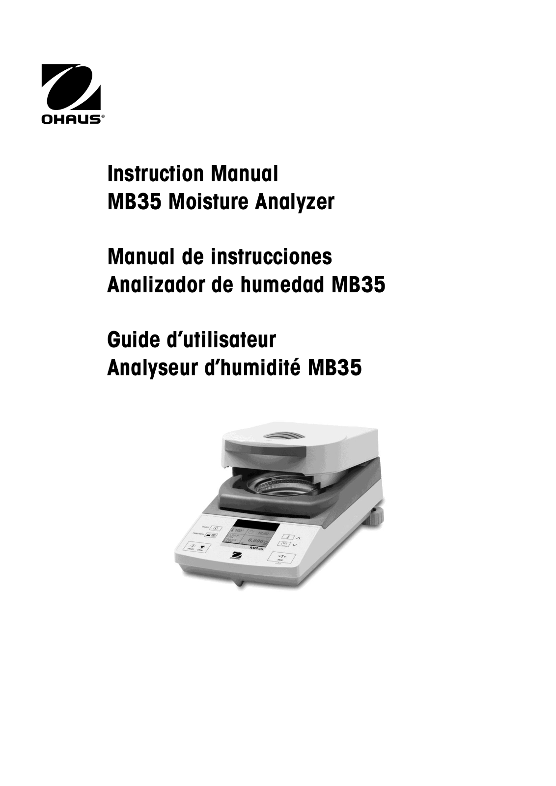 Ohaus MB35 User Manual