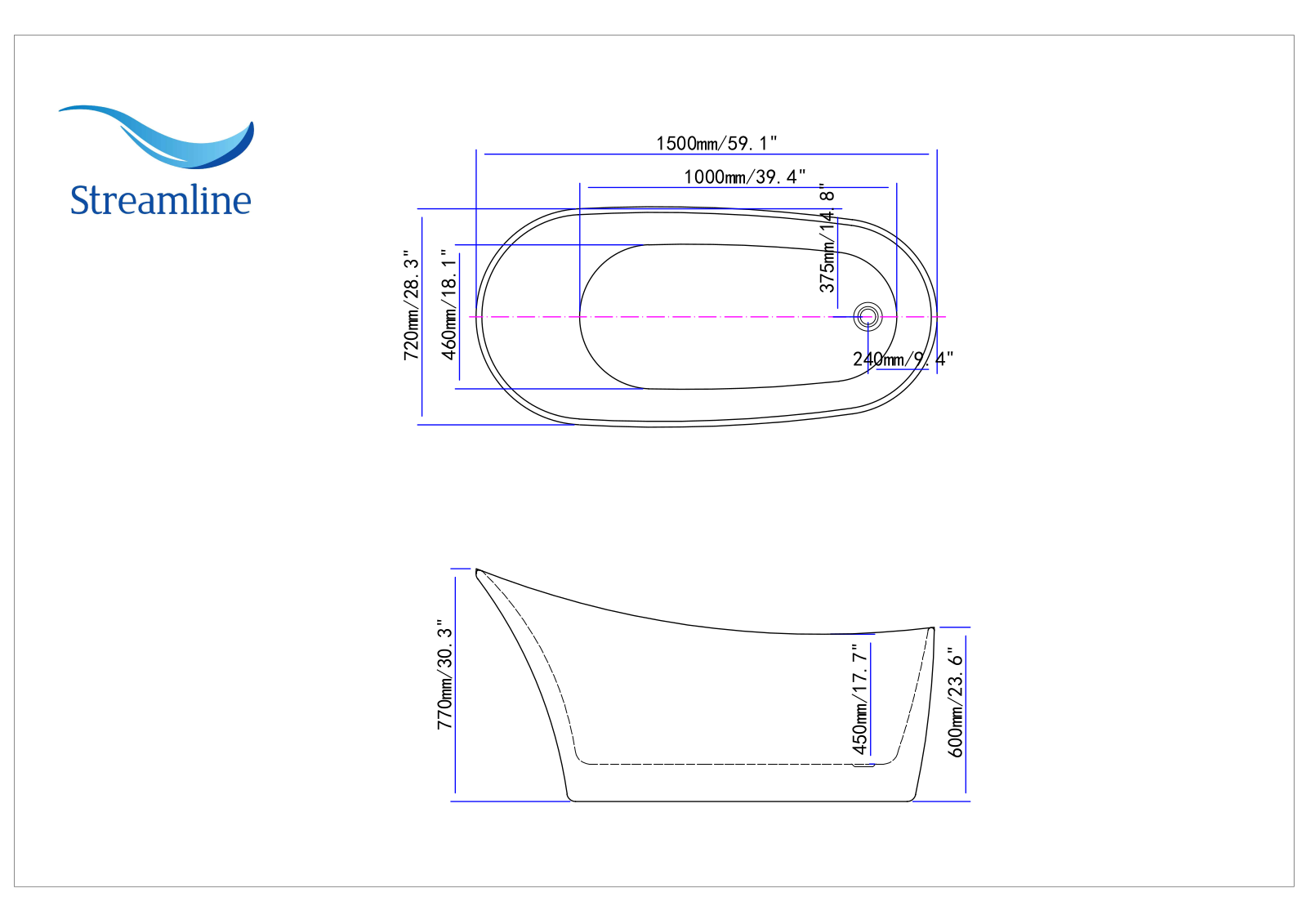 Streamline NH820140 Specifications