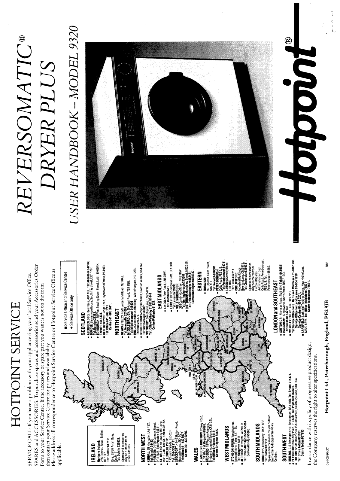 Hotpoint-Ariston HB9322 User Manual