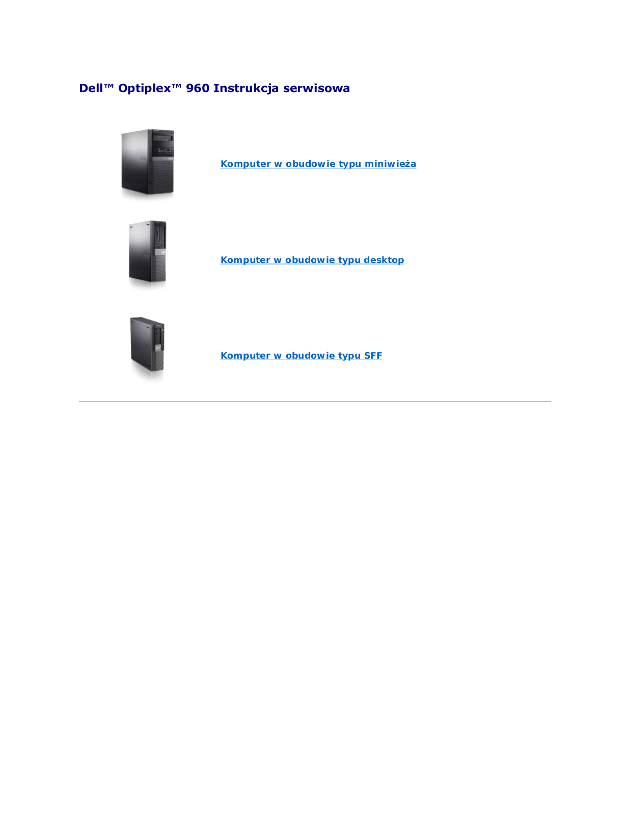 Dell OptiPlex 960 User Manual