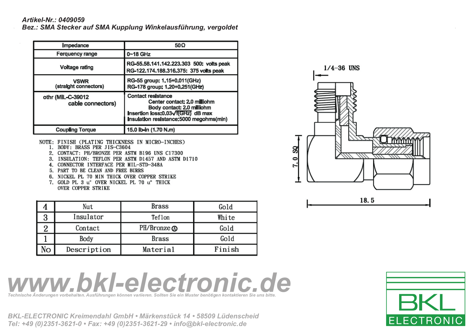 BKL BKL 0409059 Datasheet - ManualMachine.com