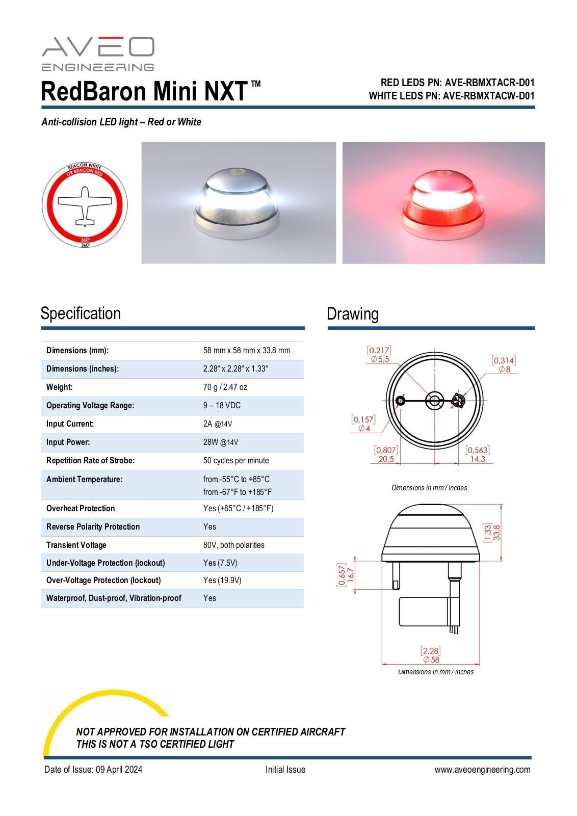 Aveo RedBaron Mini NXT Installation Guide - ManualMachine.com