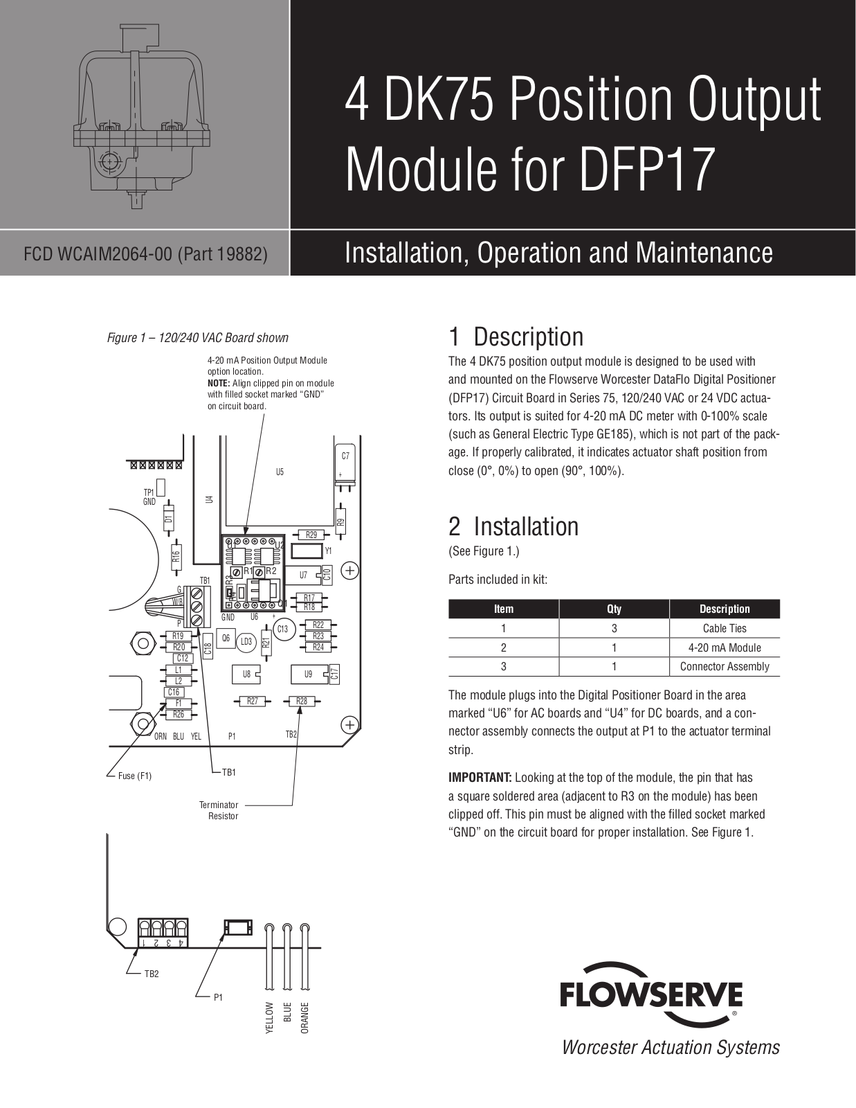 Flowserve 4 DK75 User Manual