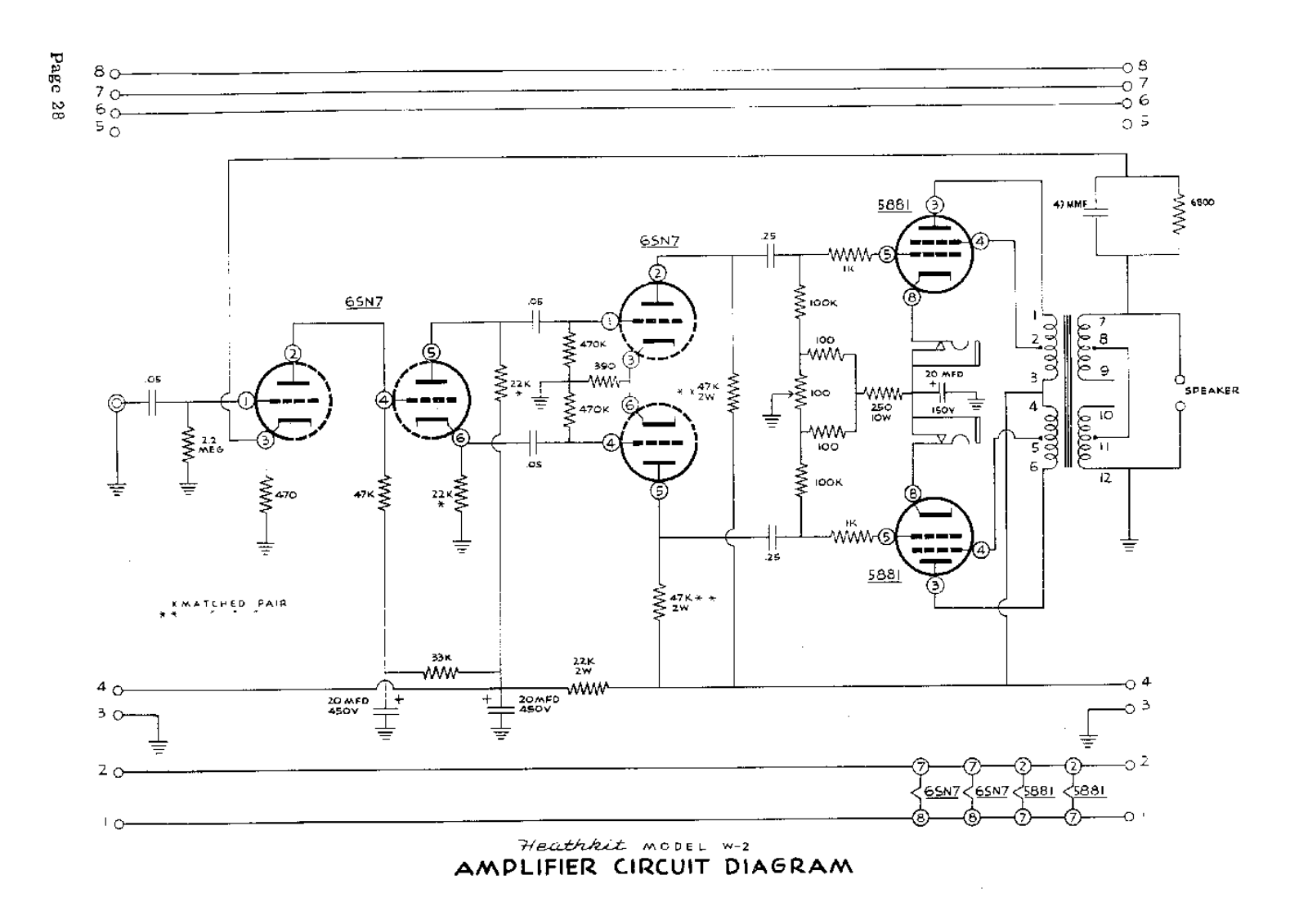 Heathkit w2 schematic