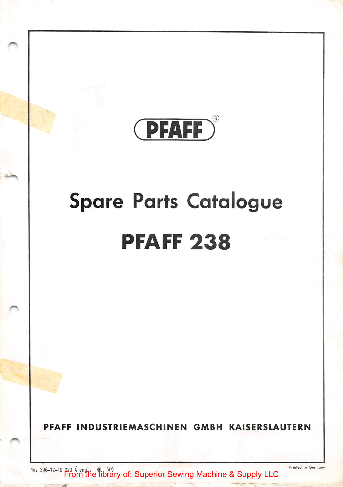 Pfaff 238 User Manual - ManualMachine.com