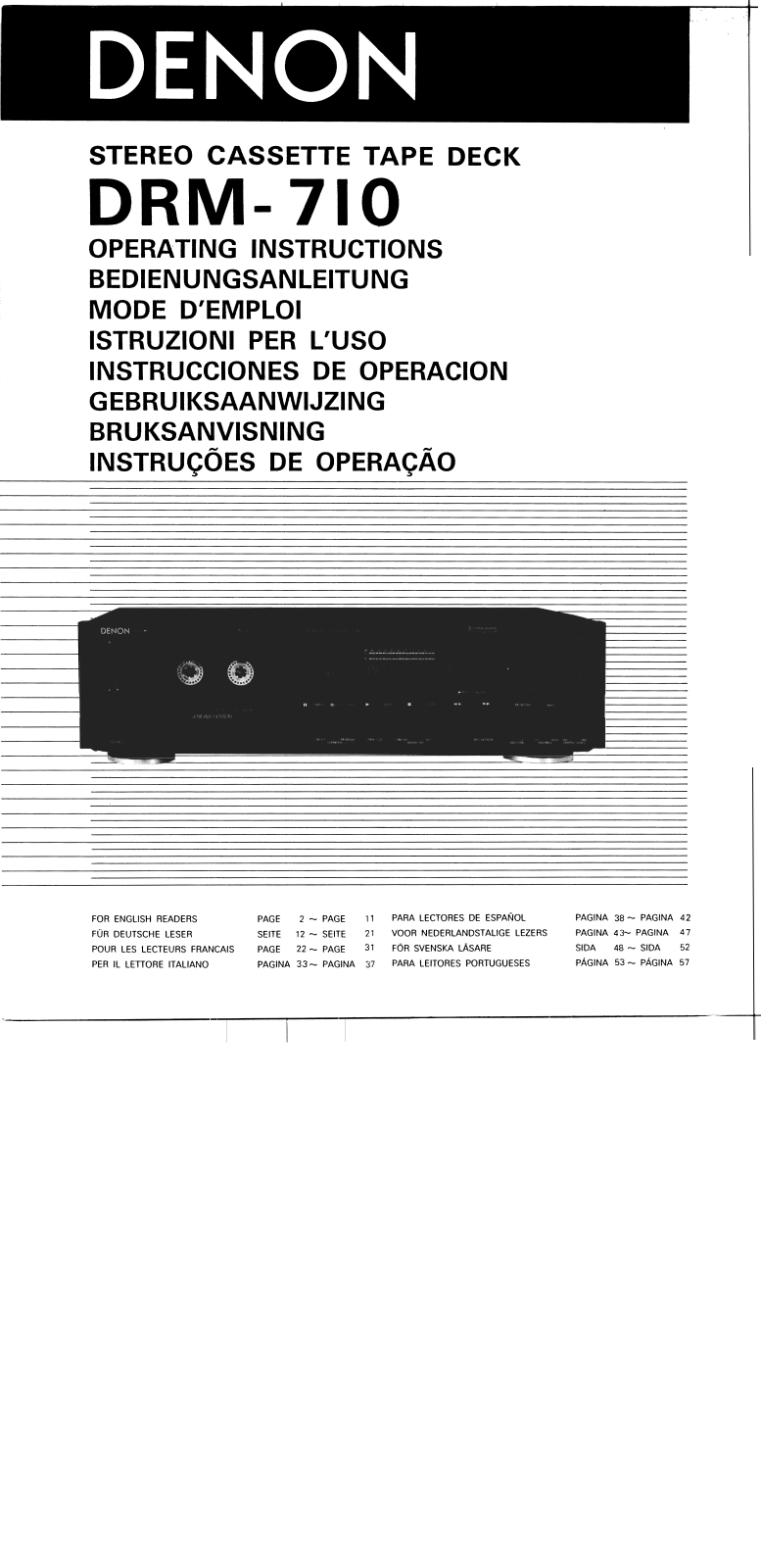 Denon DRM-710 Owner's Manual