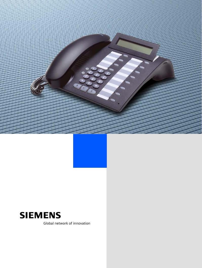 Siemens OptiPoint 410 Operation Manual
