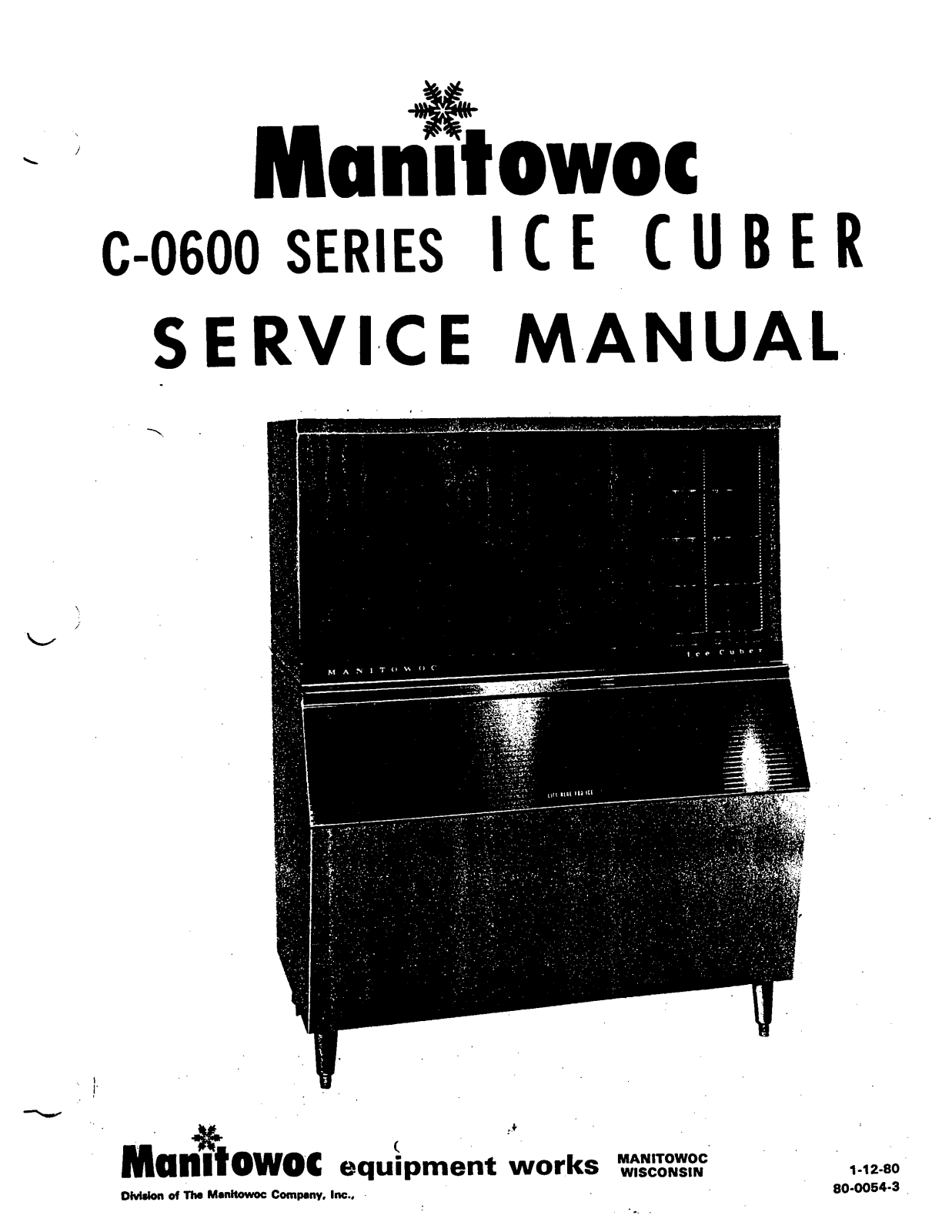 Manitowoc Ice C-0600 Service Manual