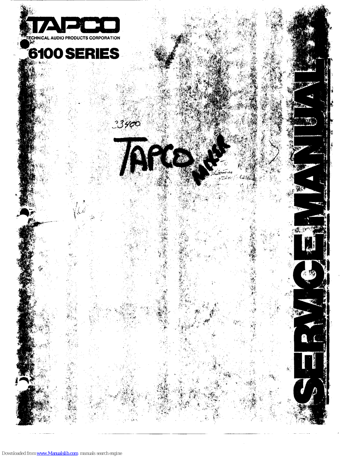 Tapco 6100 Series Service Manual