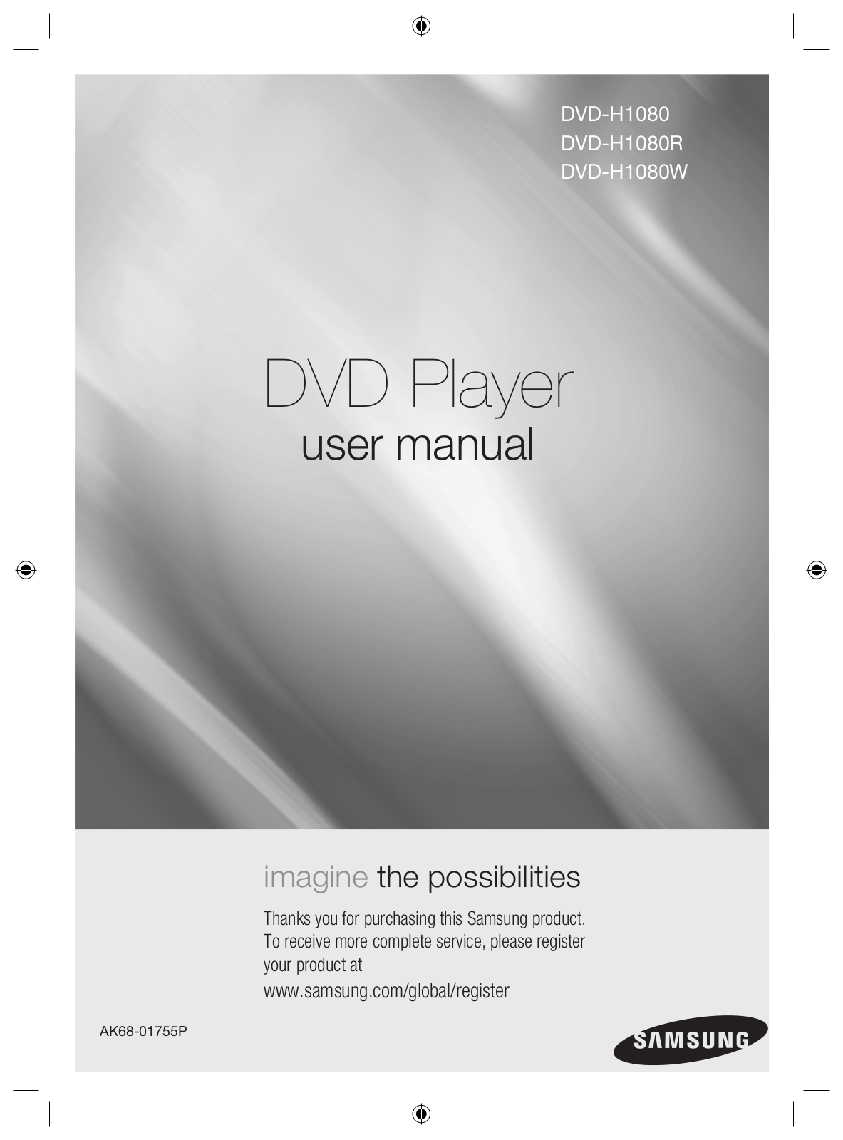 Samsung DVD-H1080R User Manual