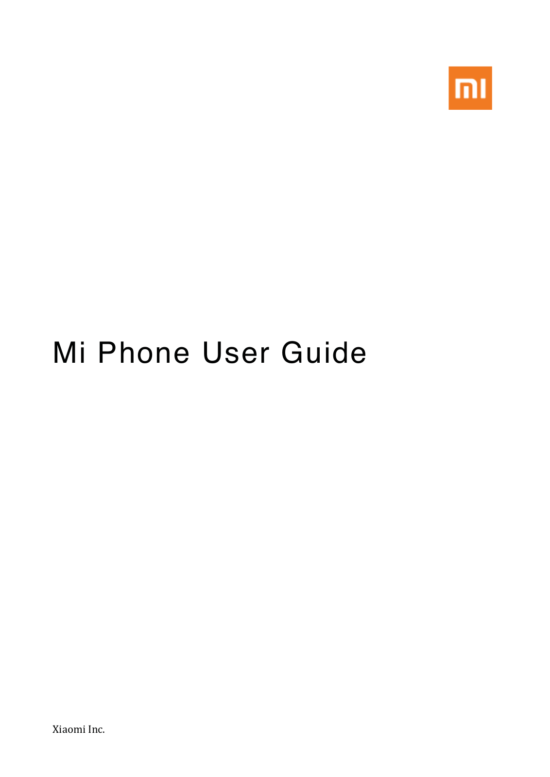 Xiaomi RS6031 User Manual