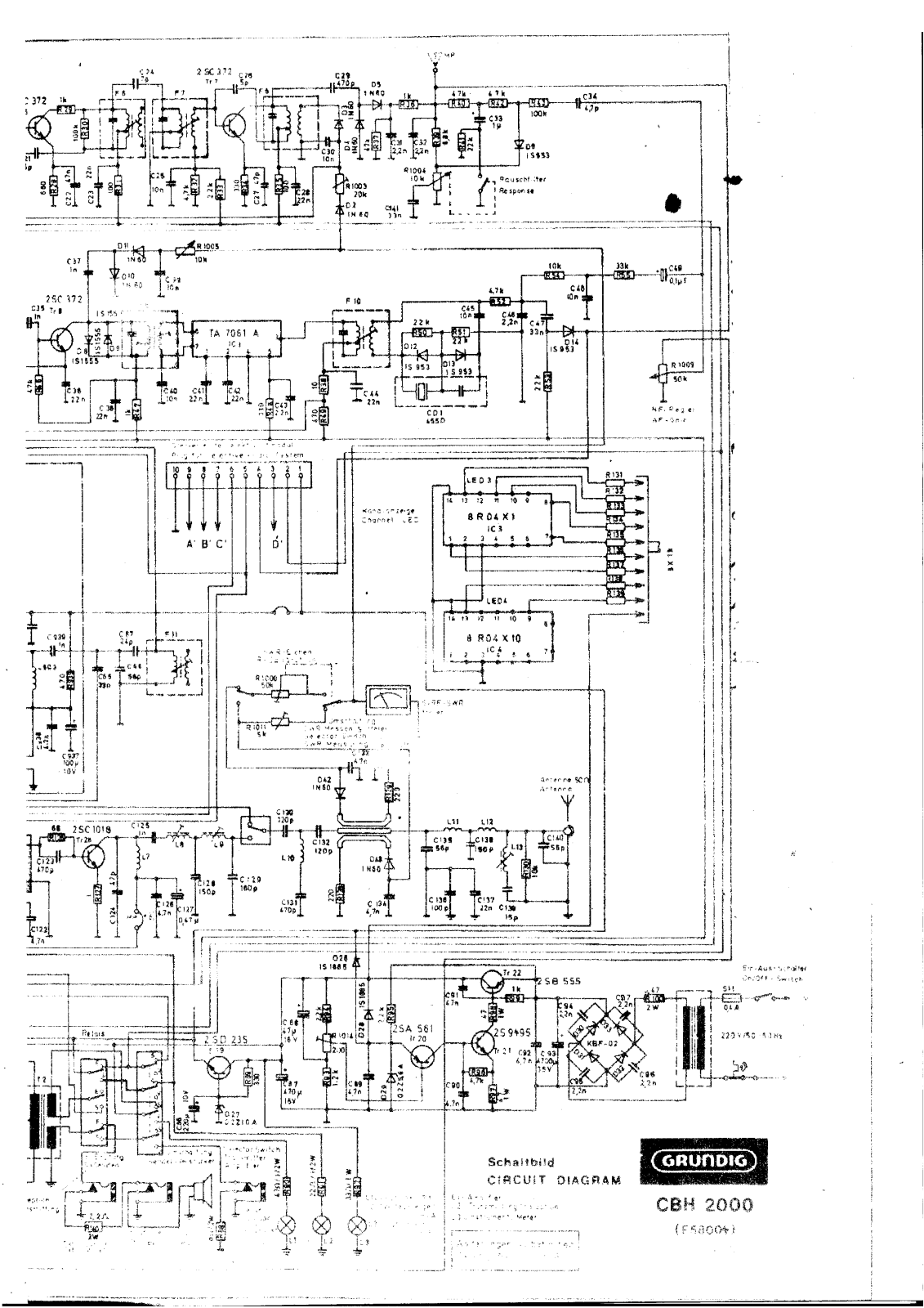 Grundig CBH-2000 Schematic