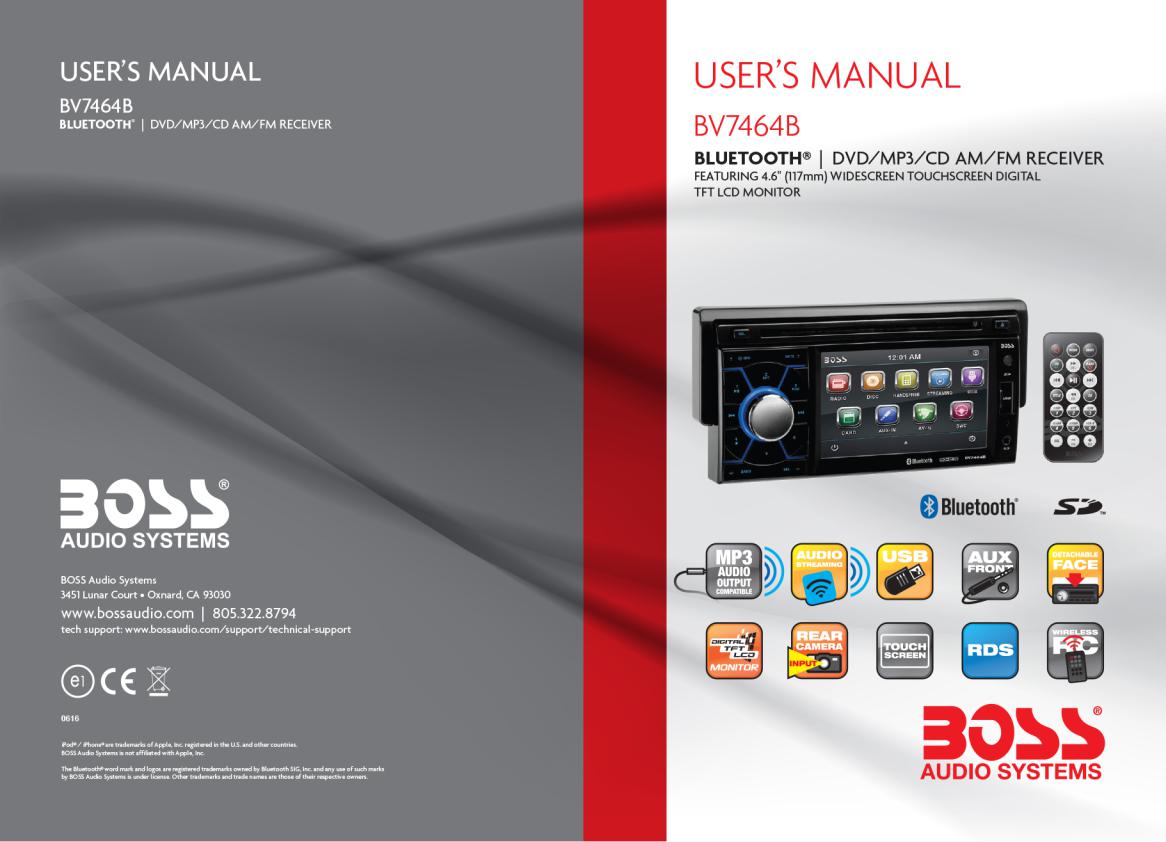 Boss Audio BV7464B User Manual